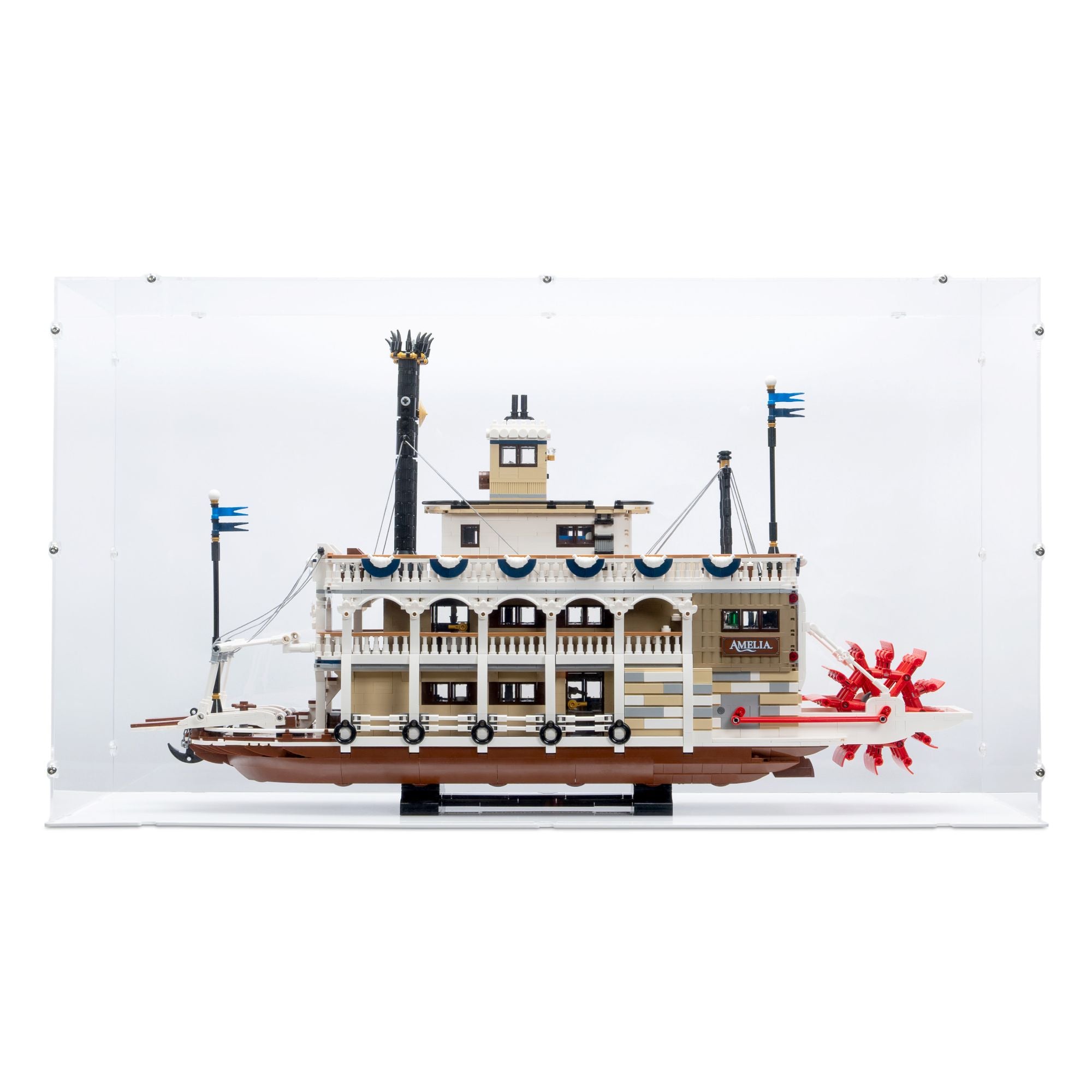 River Steamboat Display Case for LEGO 21356