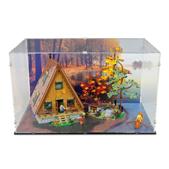 A-Frame Cabin Display Case for LEGO 21338