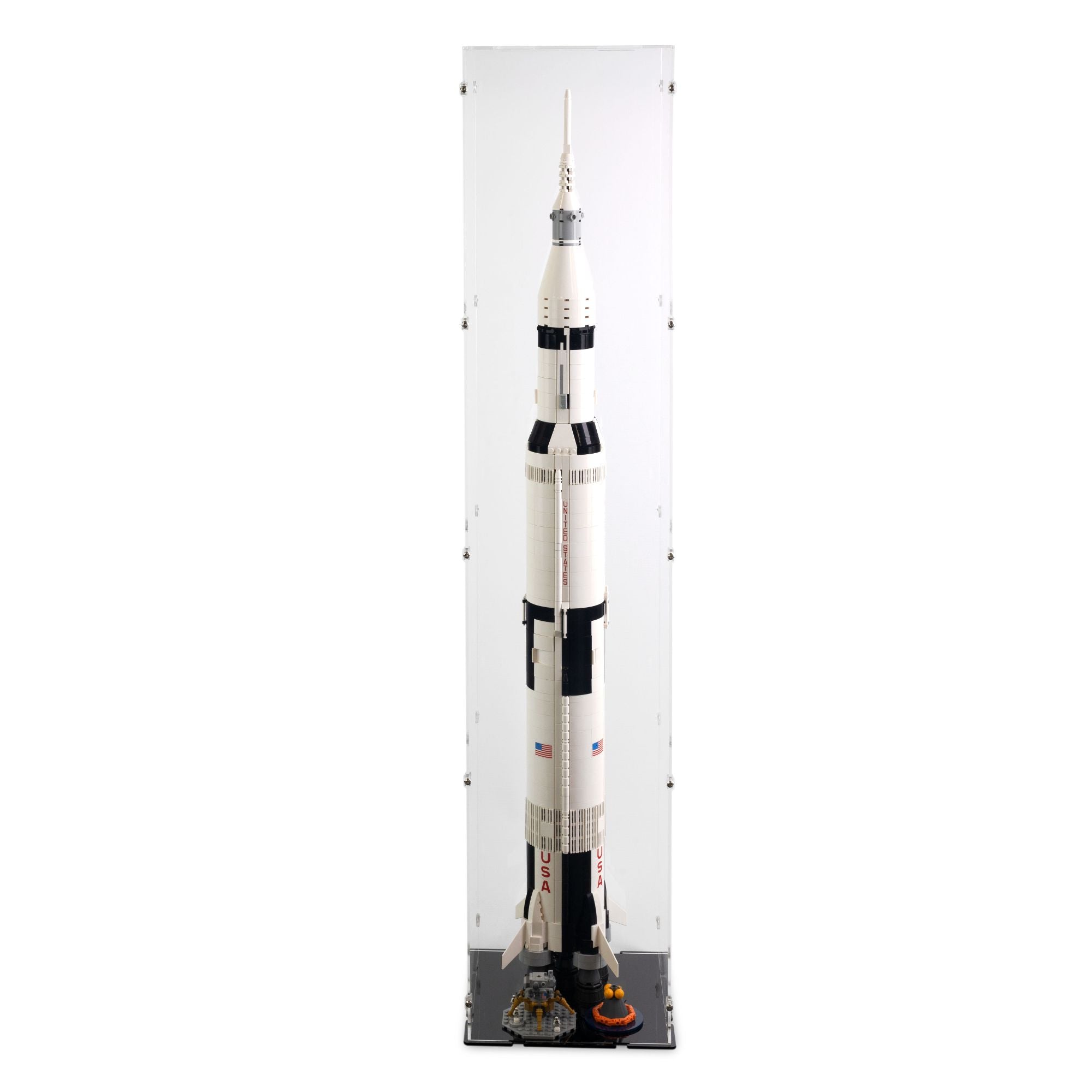 NASA Apollo Saturn V Display Case (Vertical) for LEGO 21309/92176