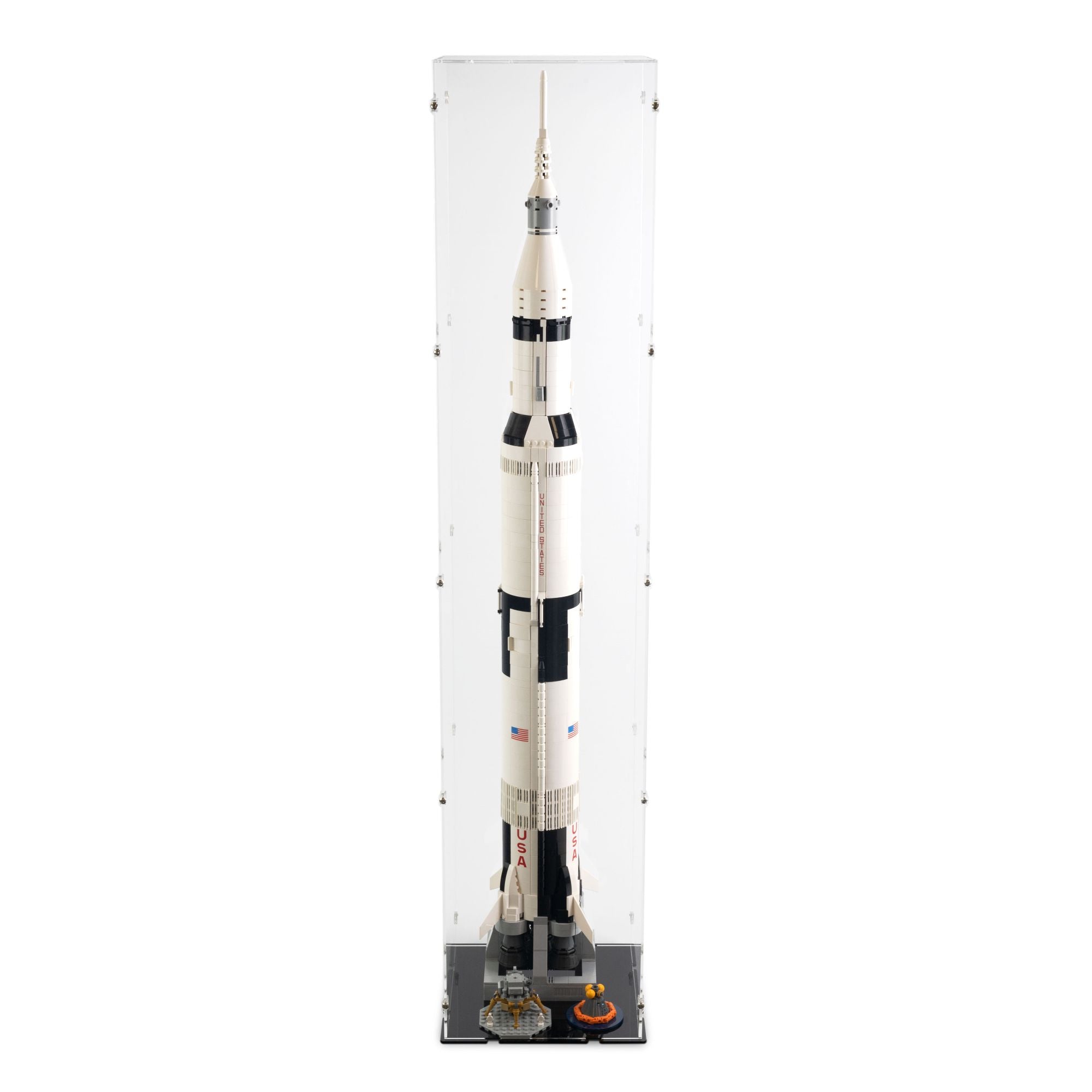 NASA Apollo Saturn V Display Case (Vertical) for LEGO 21309/92176