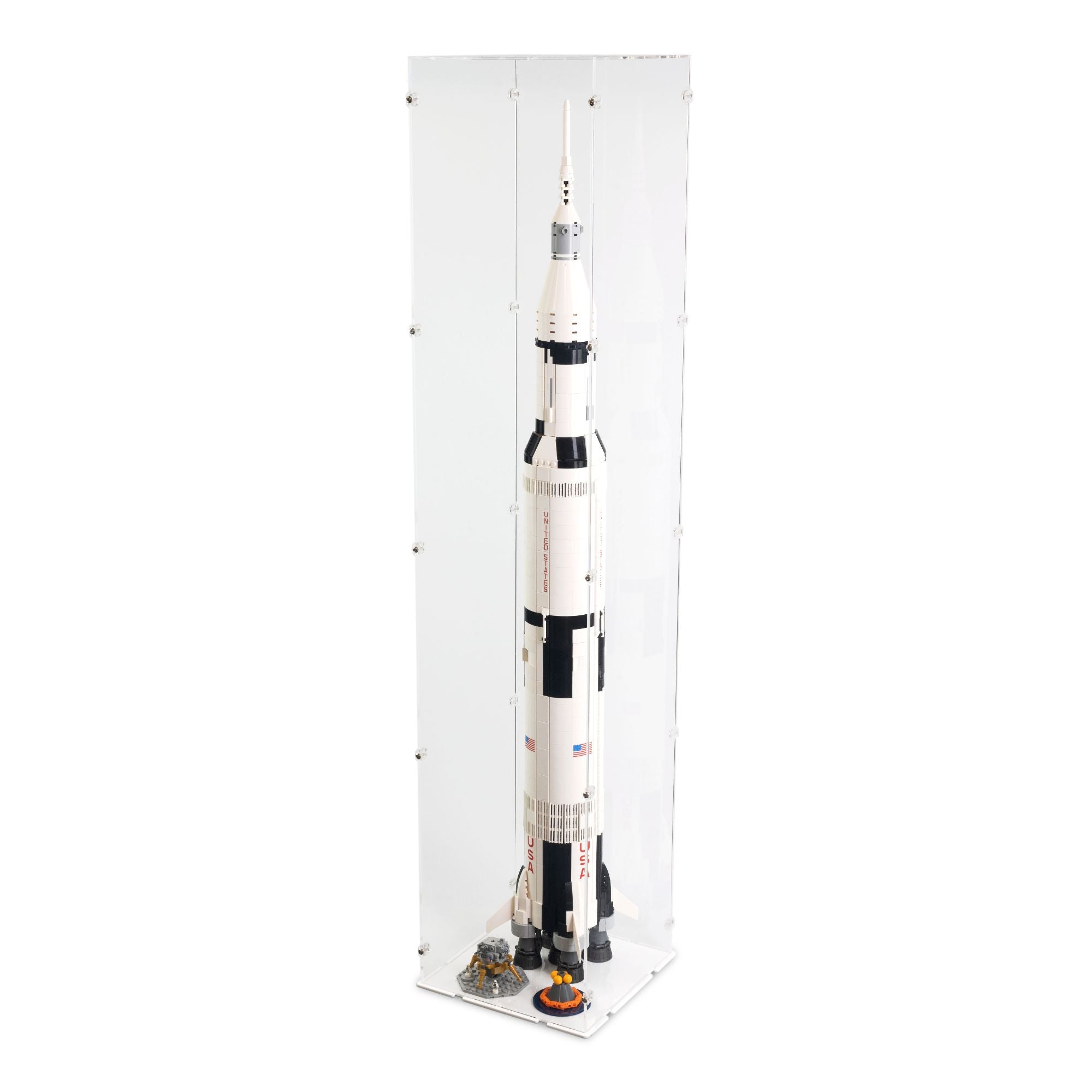NASA Apollo Saturn V Display Case (Vertical) for LEGO 21309/92176