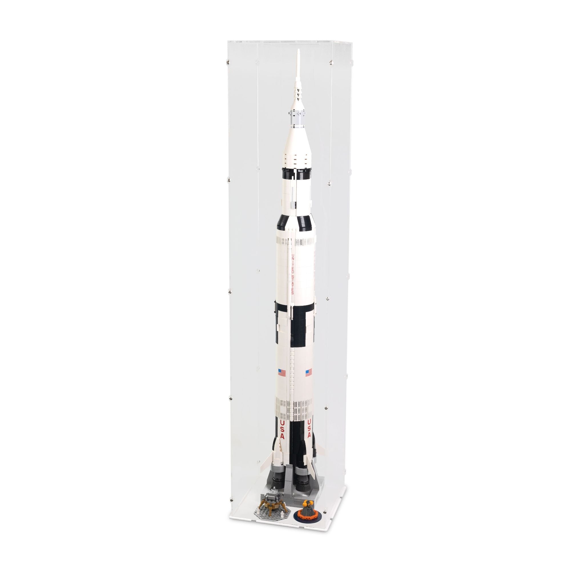 NASA Apollo Saturn V Display Case (Vertical) for LEGO 21309/92176