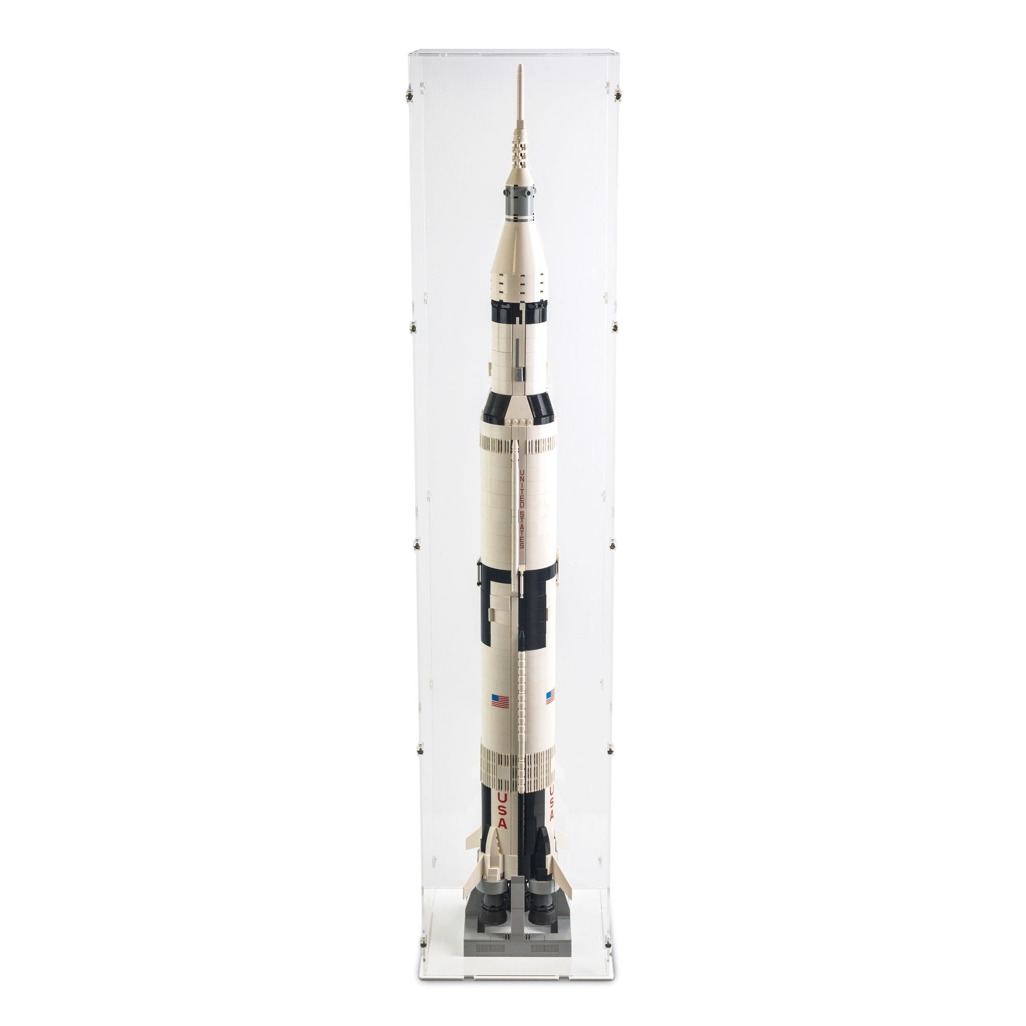 NASA Apollo Saturn V Display Case (Vertical) for LEGO 21309/92176