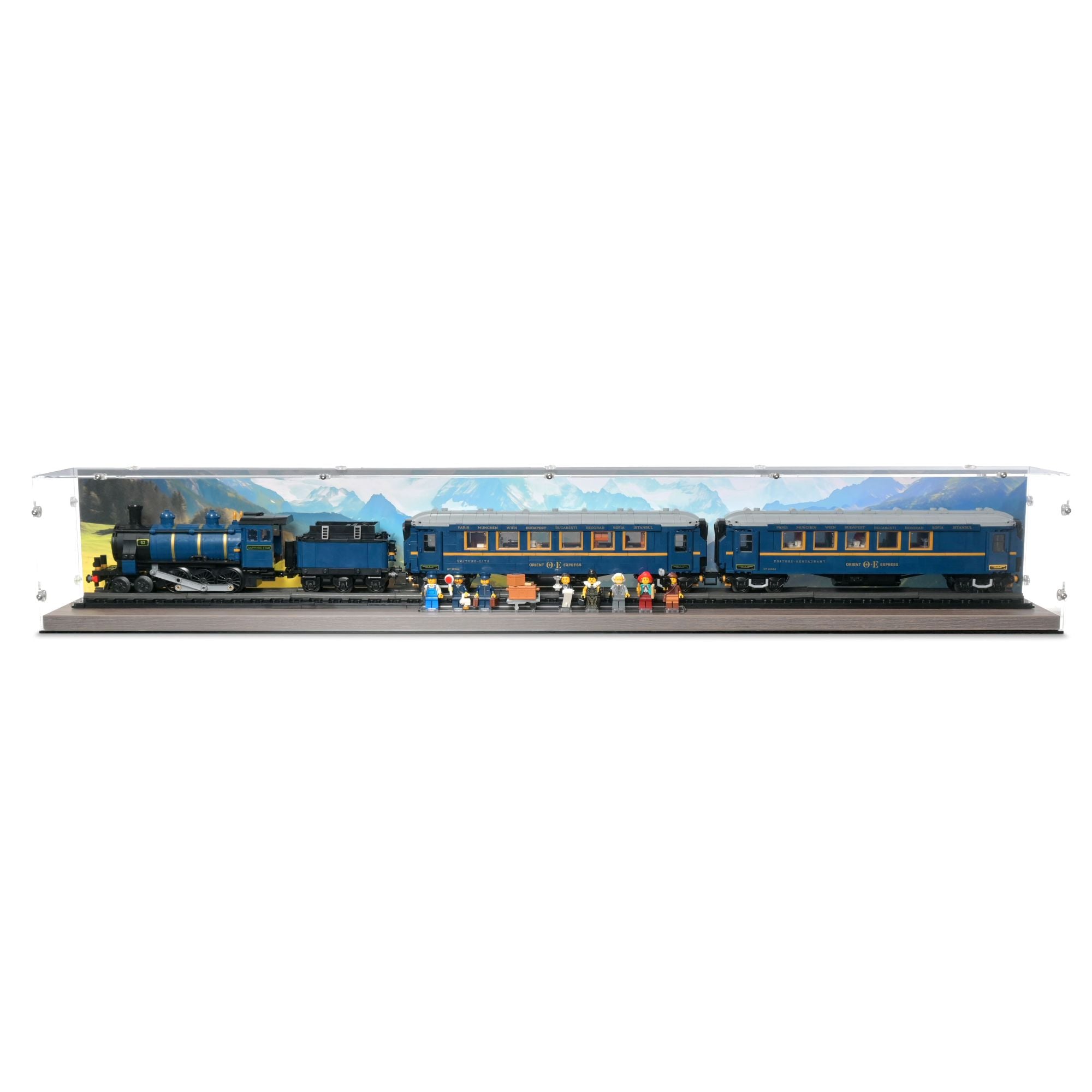 The Orient Express Train Display Case for LEGO 21344