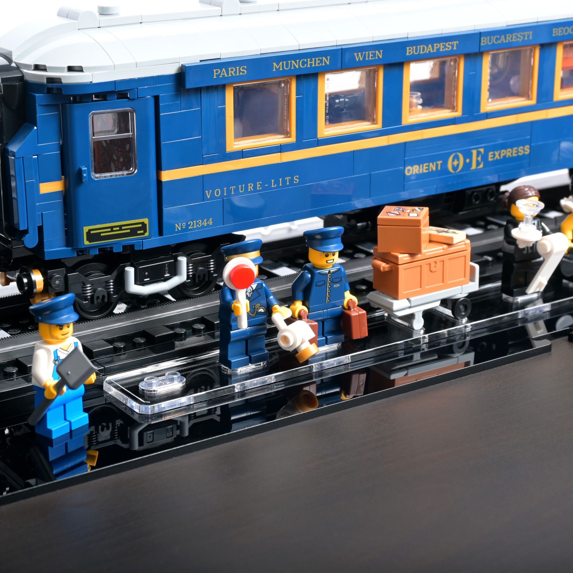 The Orient Express Train Display Case for LEGO 21344