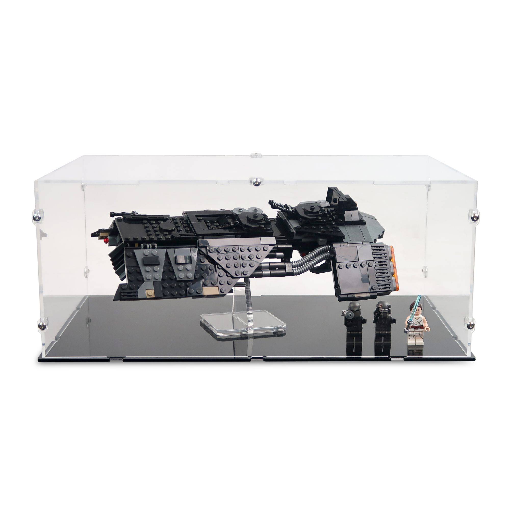 Knights of Ren Transport Ship Display Case & Stand for LEGO 75284