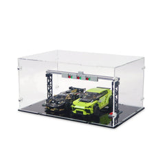 Lamborghini Urus ST-X & Lamborghini Huracán Super Trofeo EVO Display Case for LEGO 76899