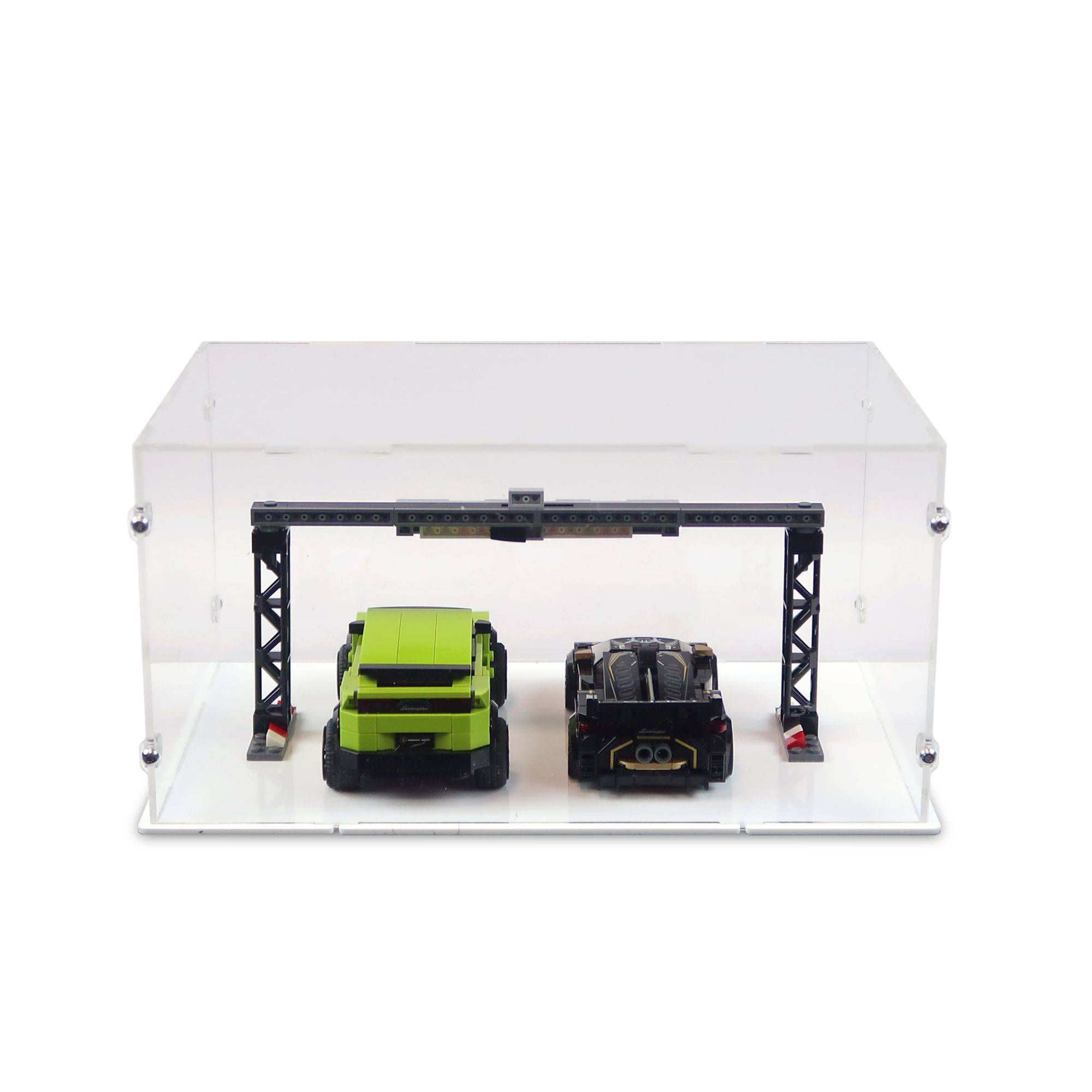 Lamborghini Urus ST-X & Lamborghini Huracán Super Trofeo EVO Display Case for LEGO 76899
