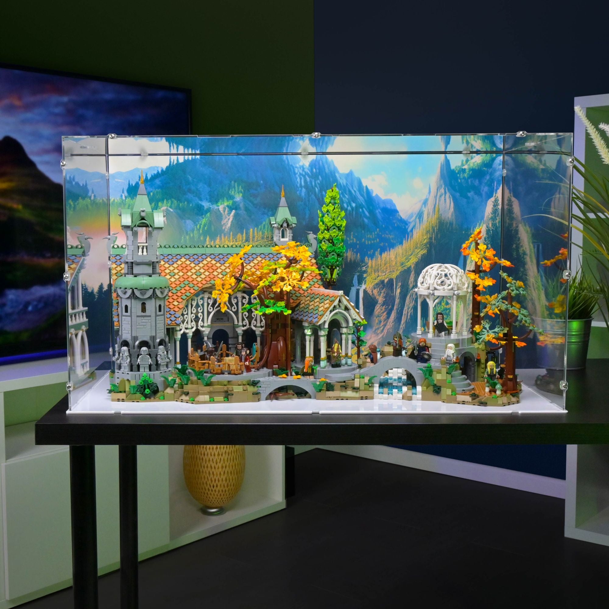 Lord of the Rings Rivendell Display Case for LEGO 10316