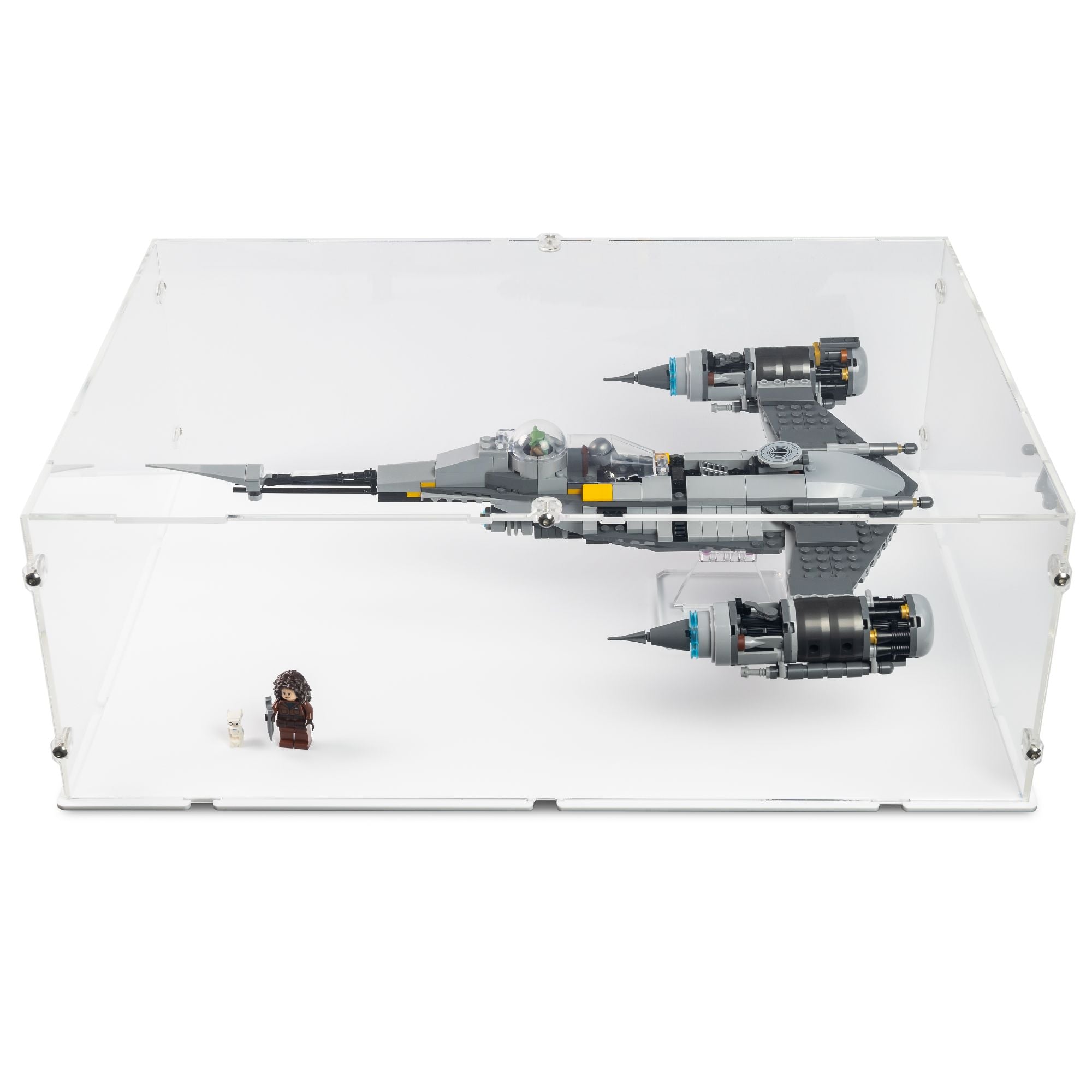 Mandalorian's N-1 Starfighter Display Case & Stand for LEGO 75325
