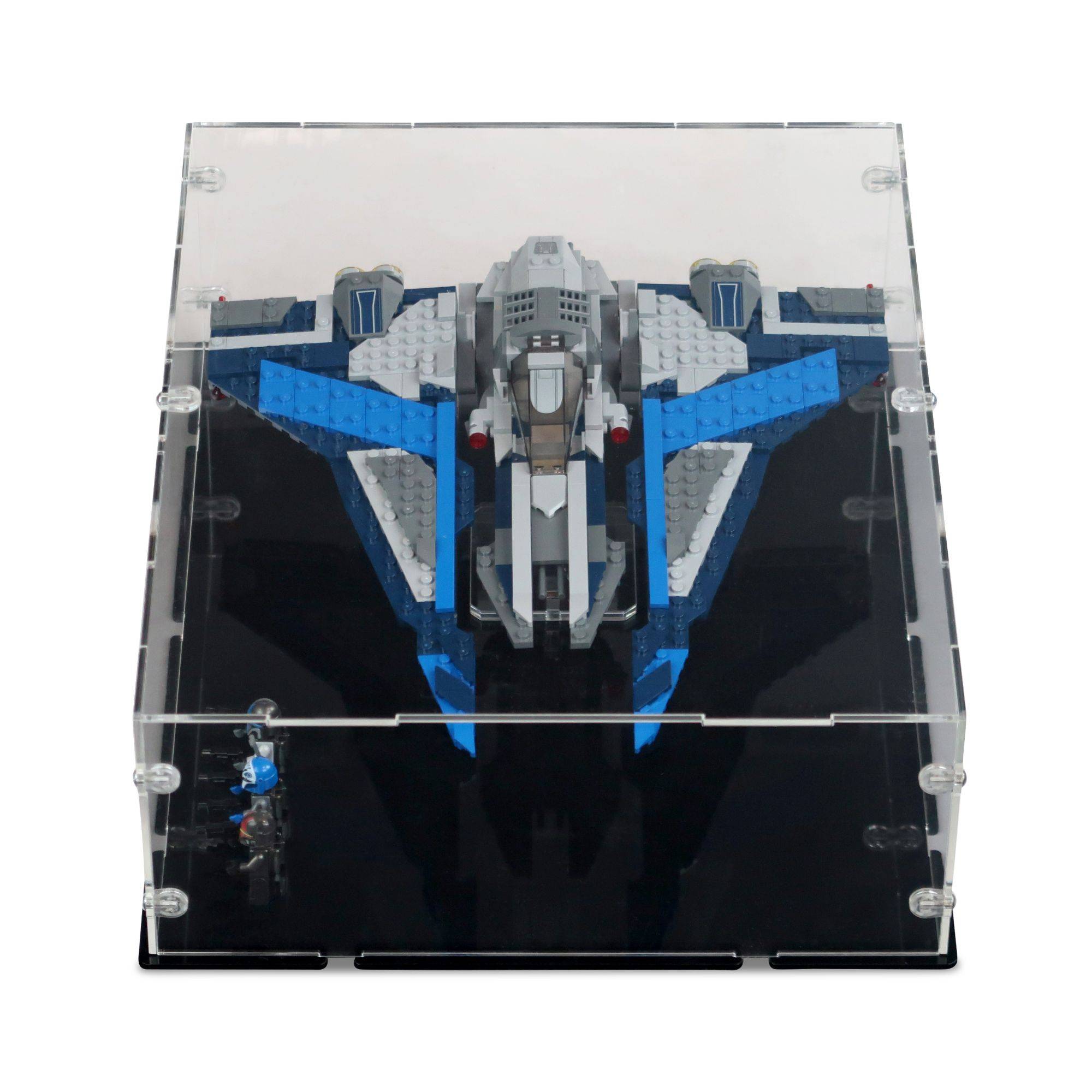 Mandalorian Starfighter Display Case & Stand for LEGO 75316