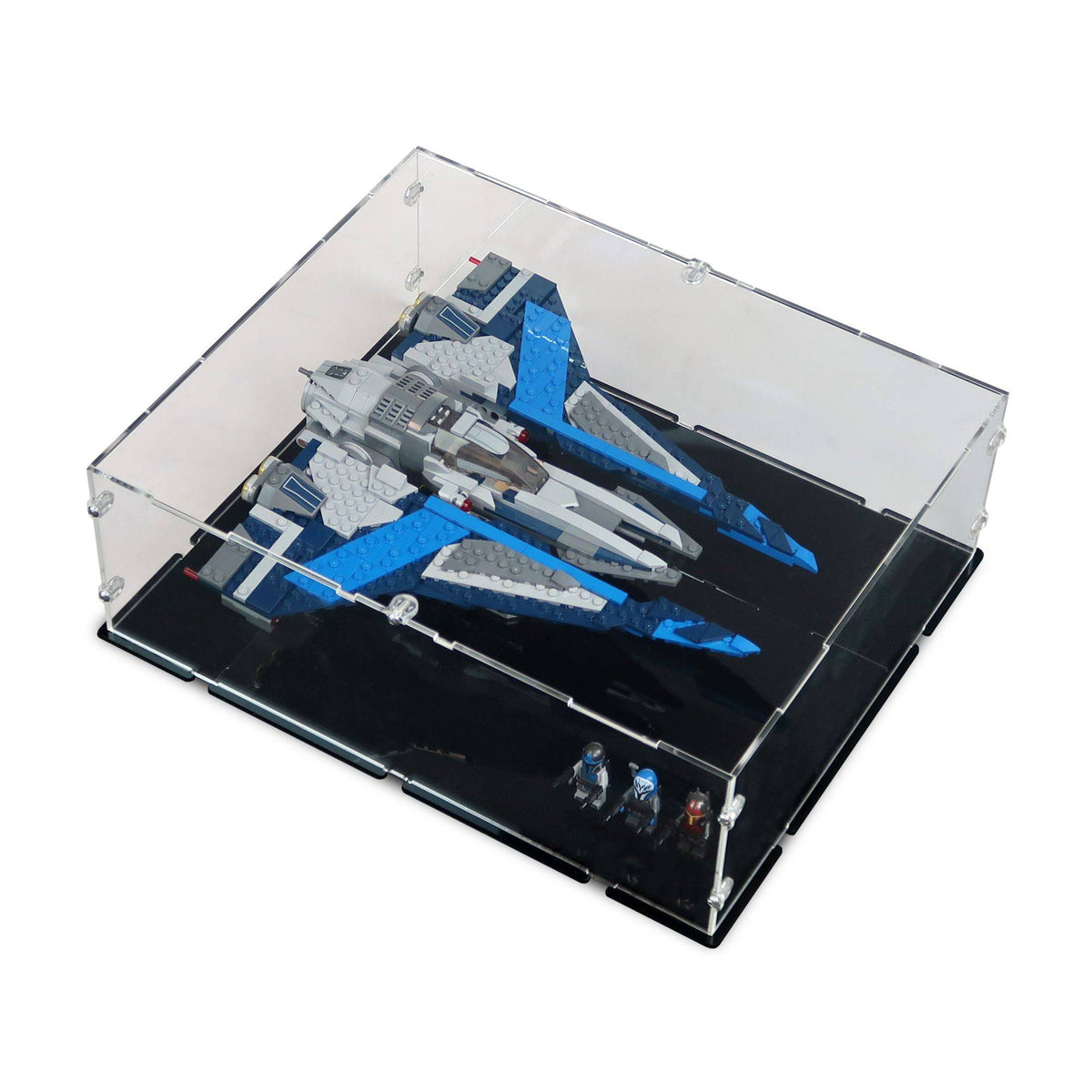 Mandalorian Starfighter Display Case & Stand for LEGO 75316