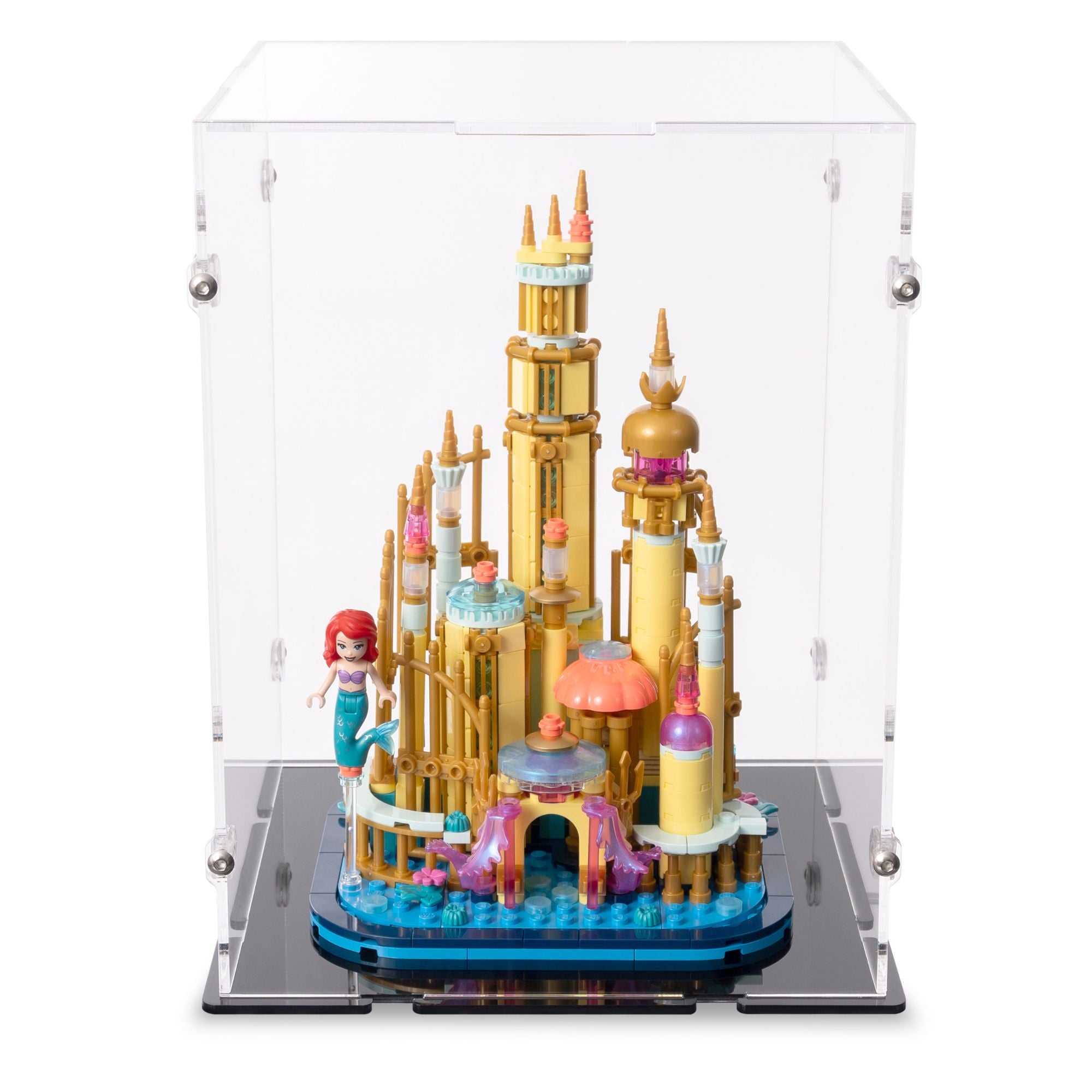 Mini Disney Ariel's Castle Display Case for LEGO 40708