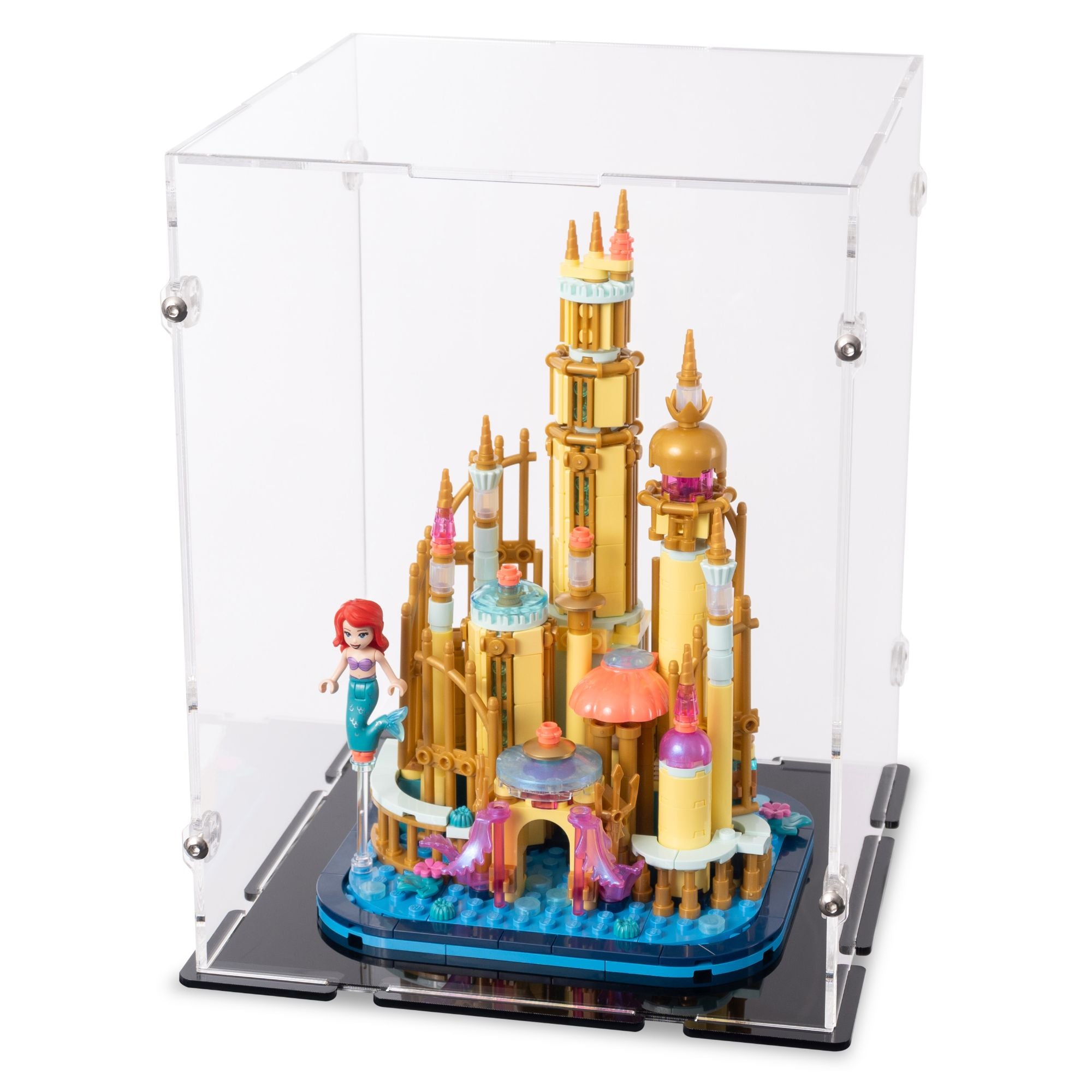 Mini Disney Ariel's Castle Display Case for LEGO 40708