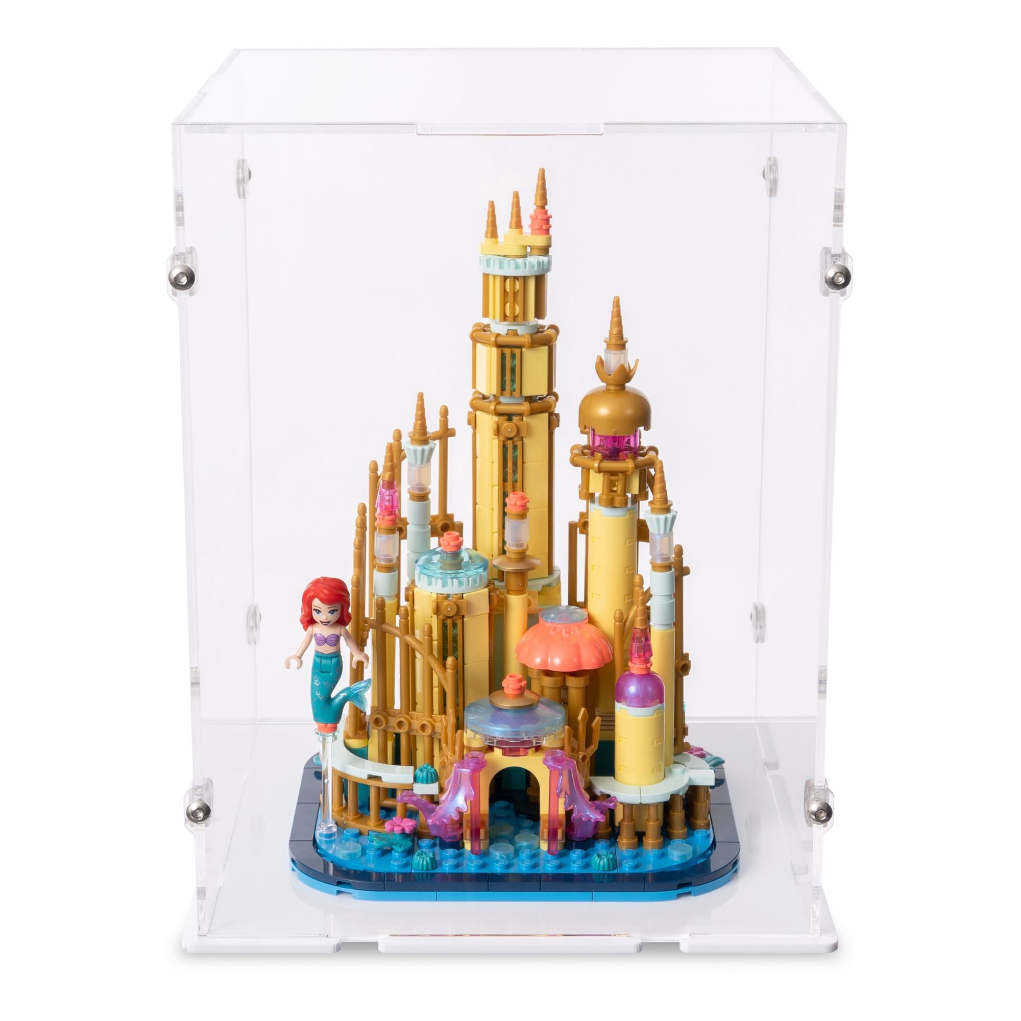 Mini Disney Ariel's Castle Display Case for LEGO 40708