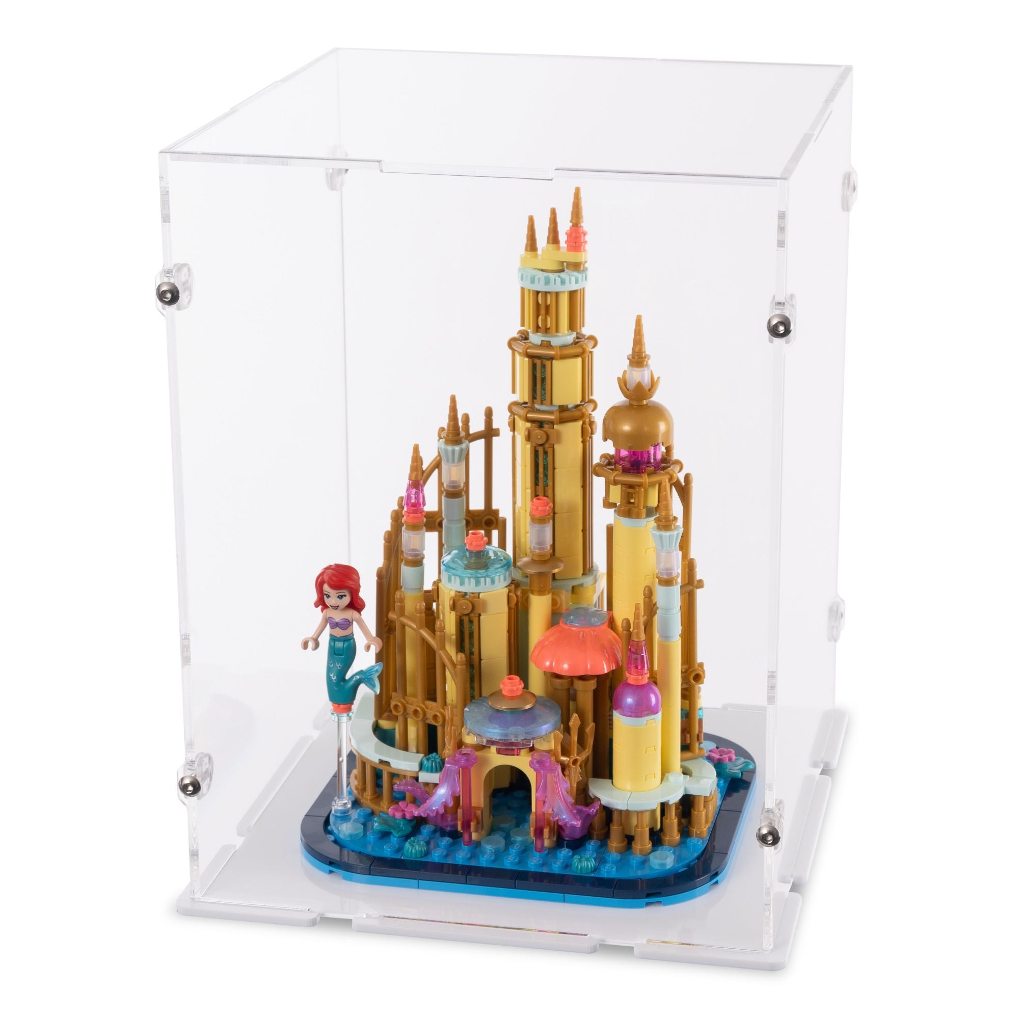 Mini Disney Ariel's Castle Display Case for LEGO 40708