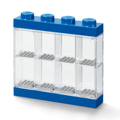 8 LEGO Minifigure Stackable Display Case - Blue