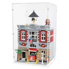 Fire Brigade Display Case for LEGO 10197