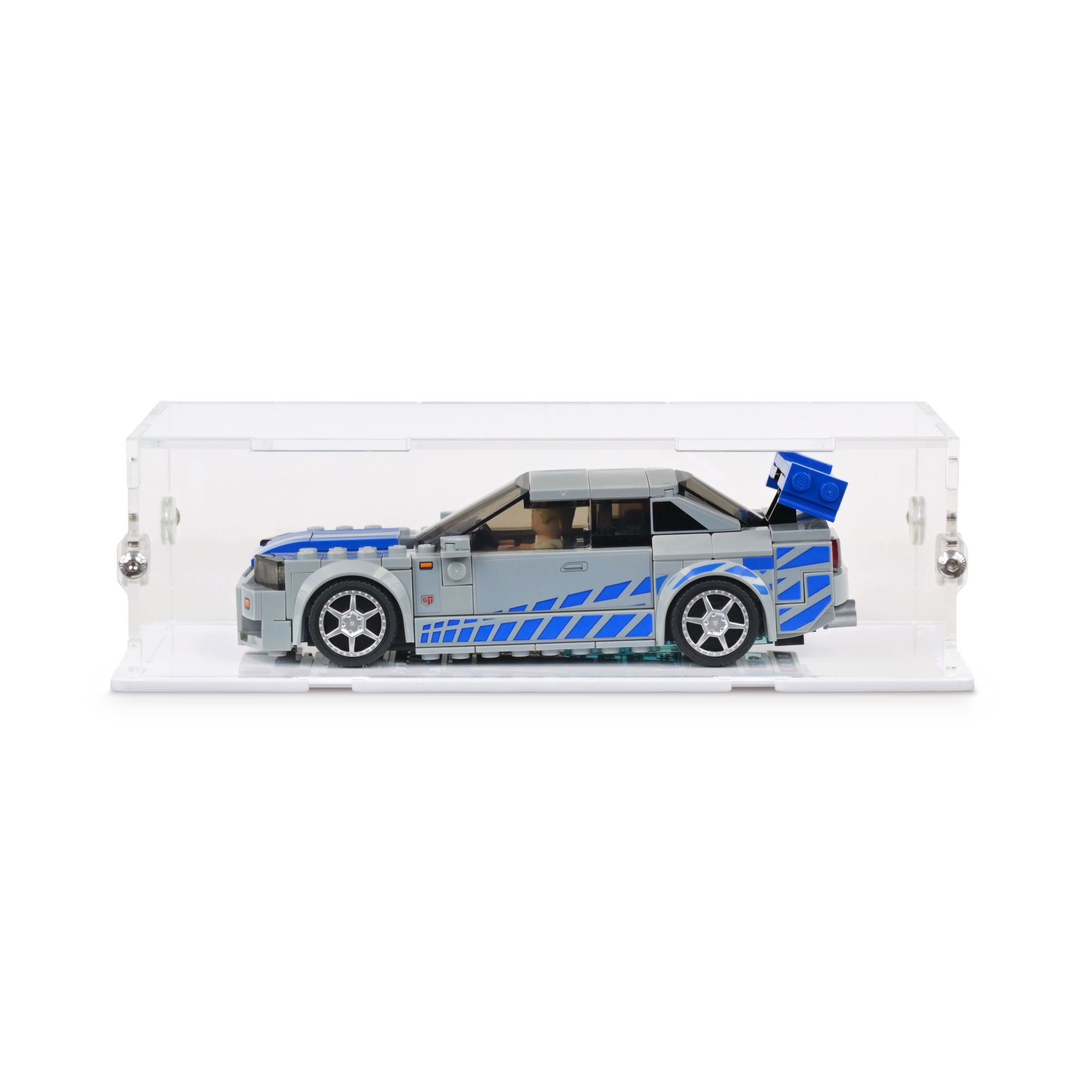 2 Fast 2 Furious Nissan Skyline GT-R (R34) Display Case for LEGO 76917