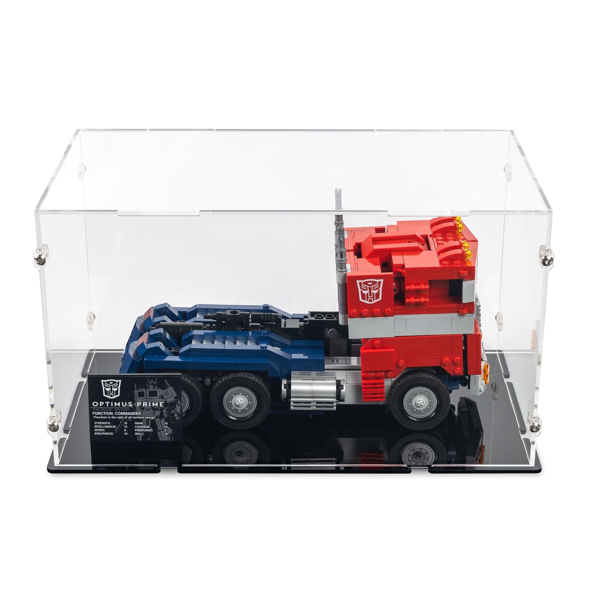 Optimus Prime Truck Display Case for LEGO 10302
