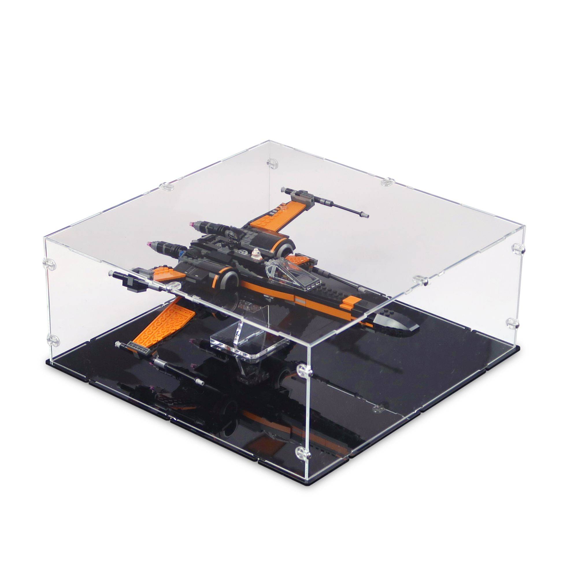 Poe's X-Wing Fighter Display Case for LEGO 75102/75273
