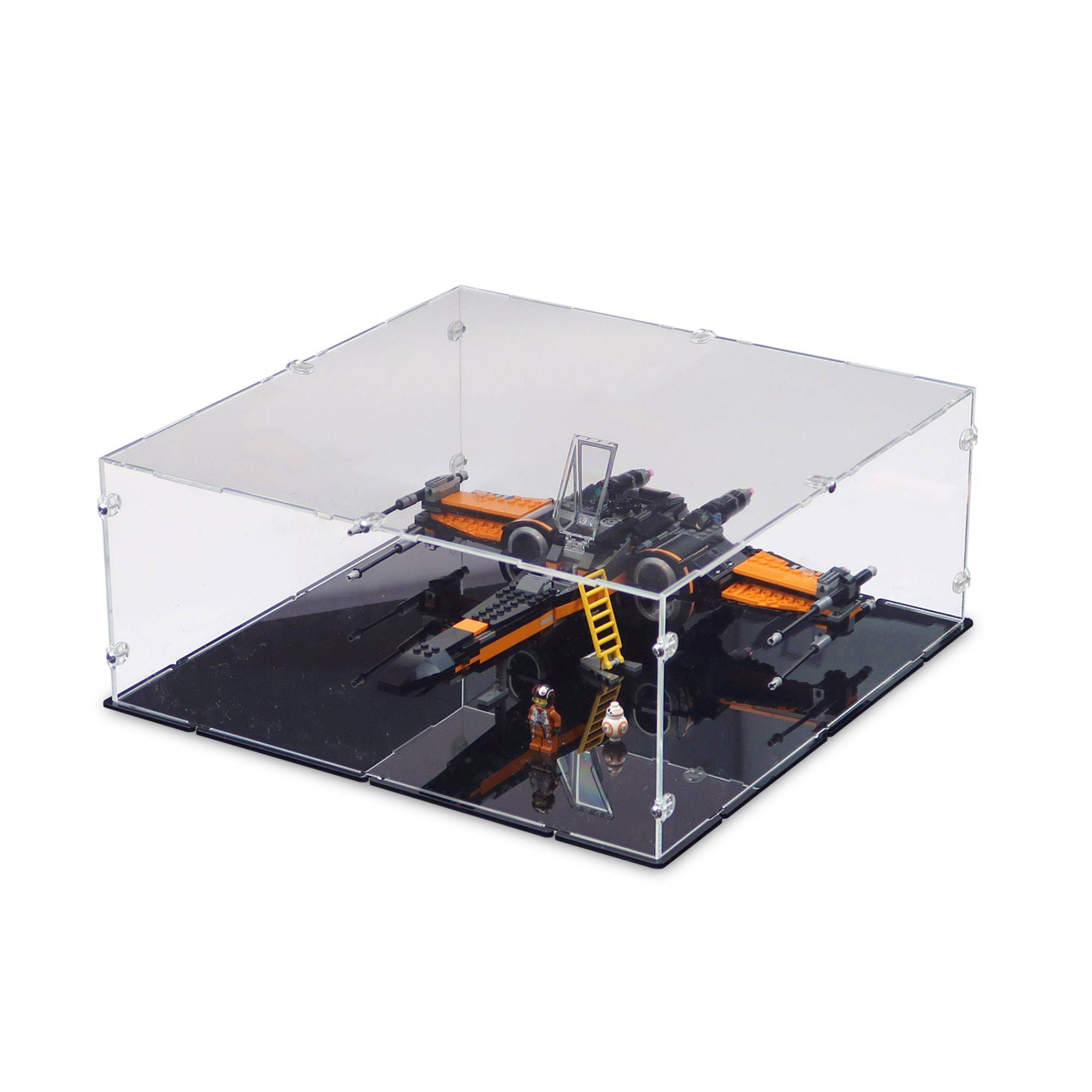 Poe's X-Wing Fighter Display Case for LEGO 75102/75273