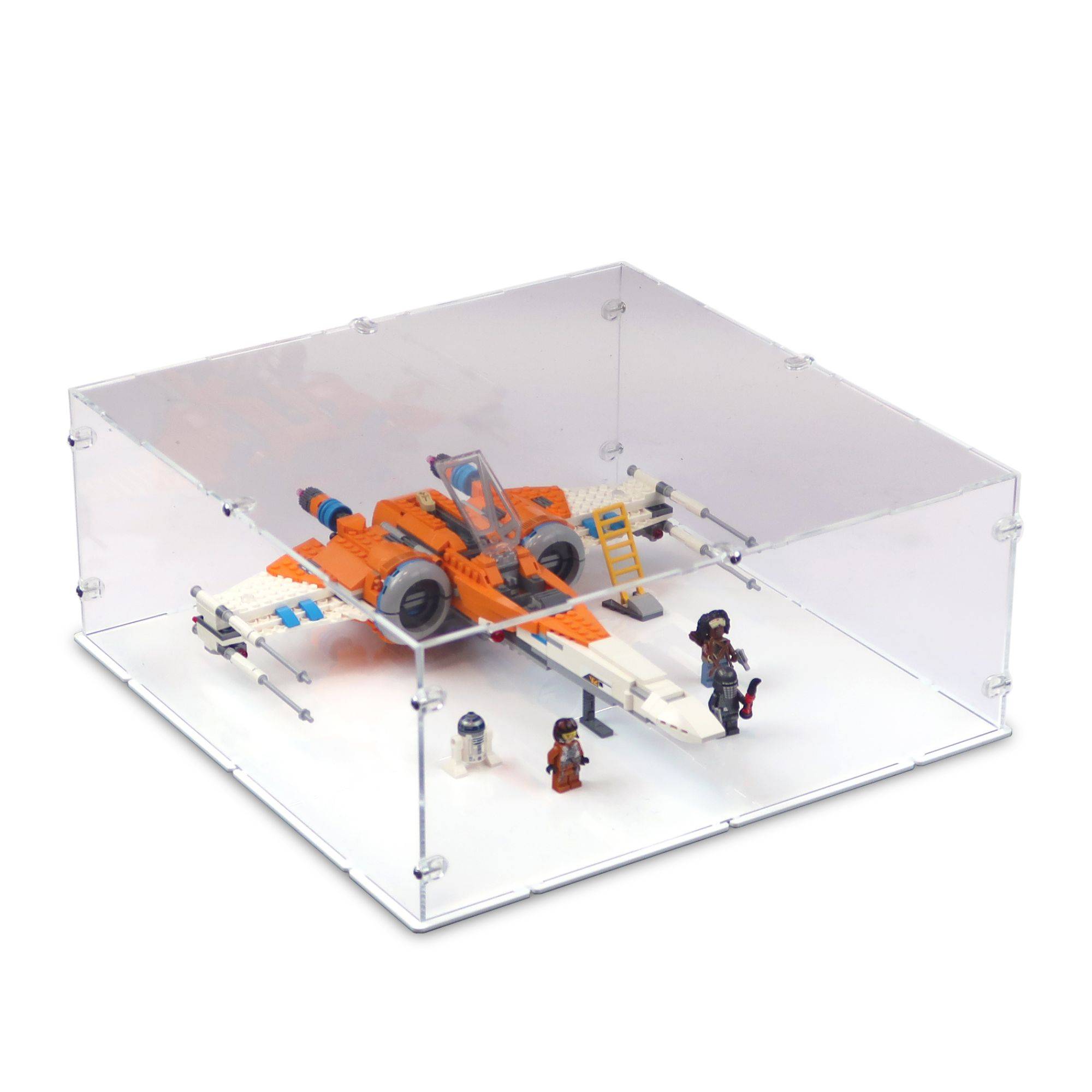 Poe's X-Wing Fighter Display Case for LEGO 75102/75273
