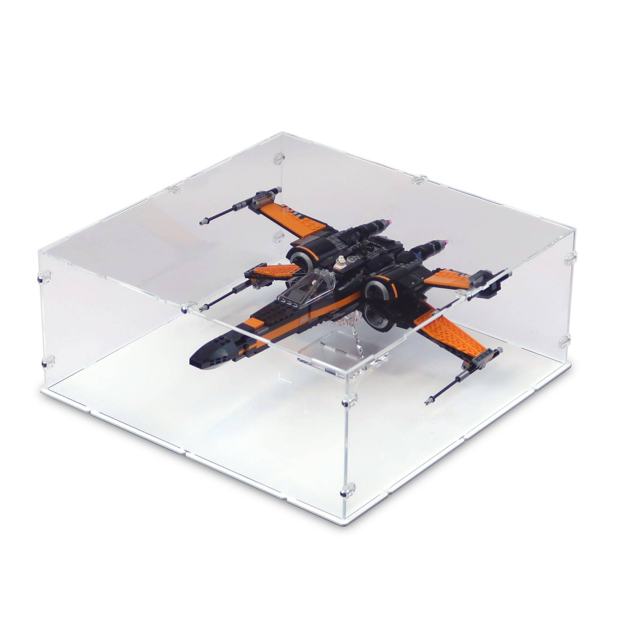 Poe's X-Wing Fighter Display Case for LEGO 75102/75273
