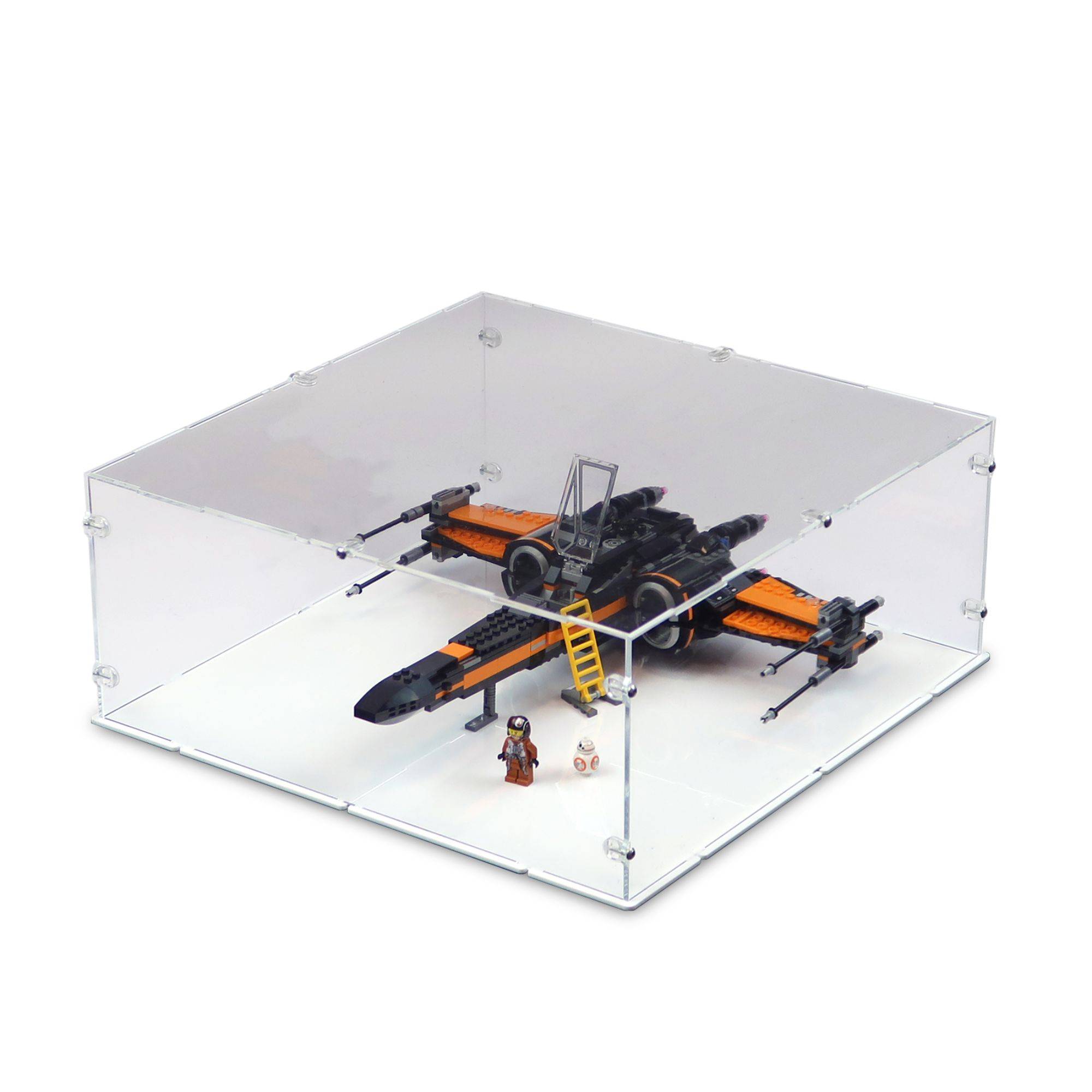 Poe's X-Wing Fighter Display Case for LEGO 75102/75273