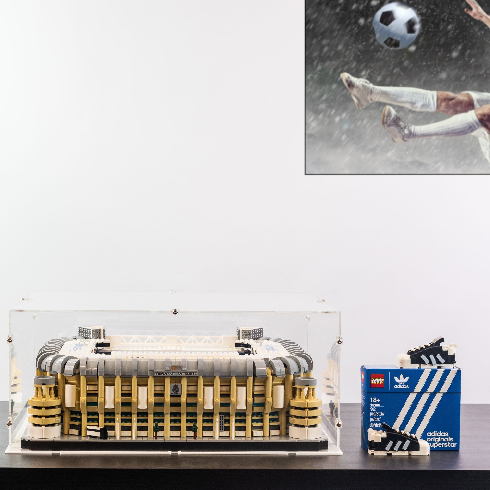 Real Madrid Santiago Bernabeu Stadium Display Case for LEGO 10299