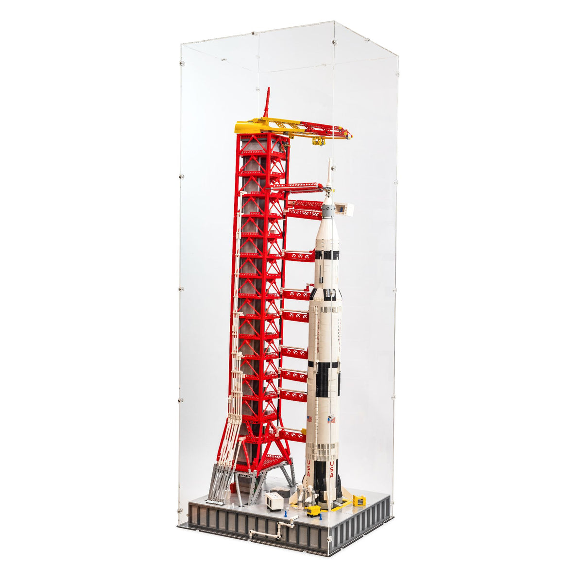 NASA Apollo Saturn V Launch Tower Display Case for LEGO 21309/92176