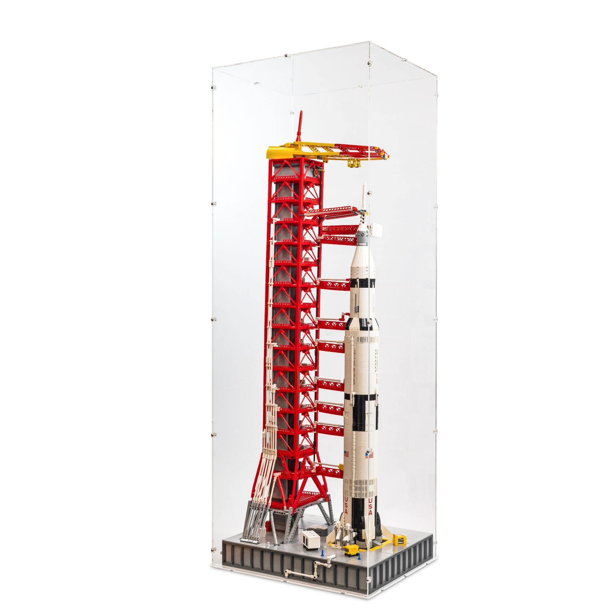 NASA Apollo Saturn V Launch Tower Display Case for LEGO 21309/92176