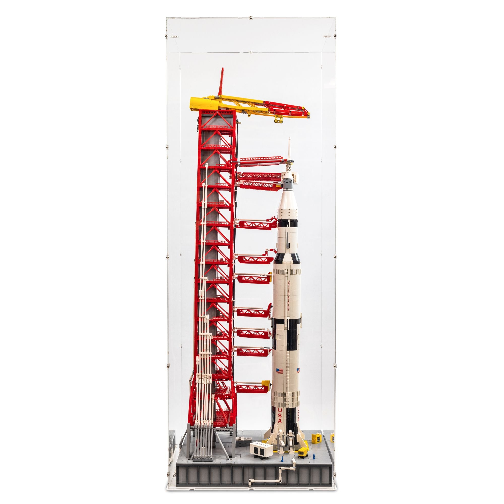 NASA Apollo Saturn V Launch Tower Display Case for LEGO 21309/92176