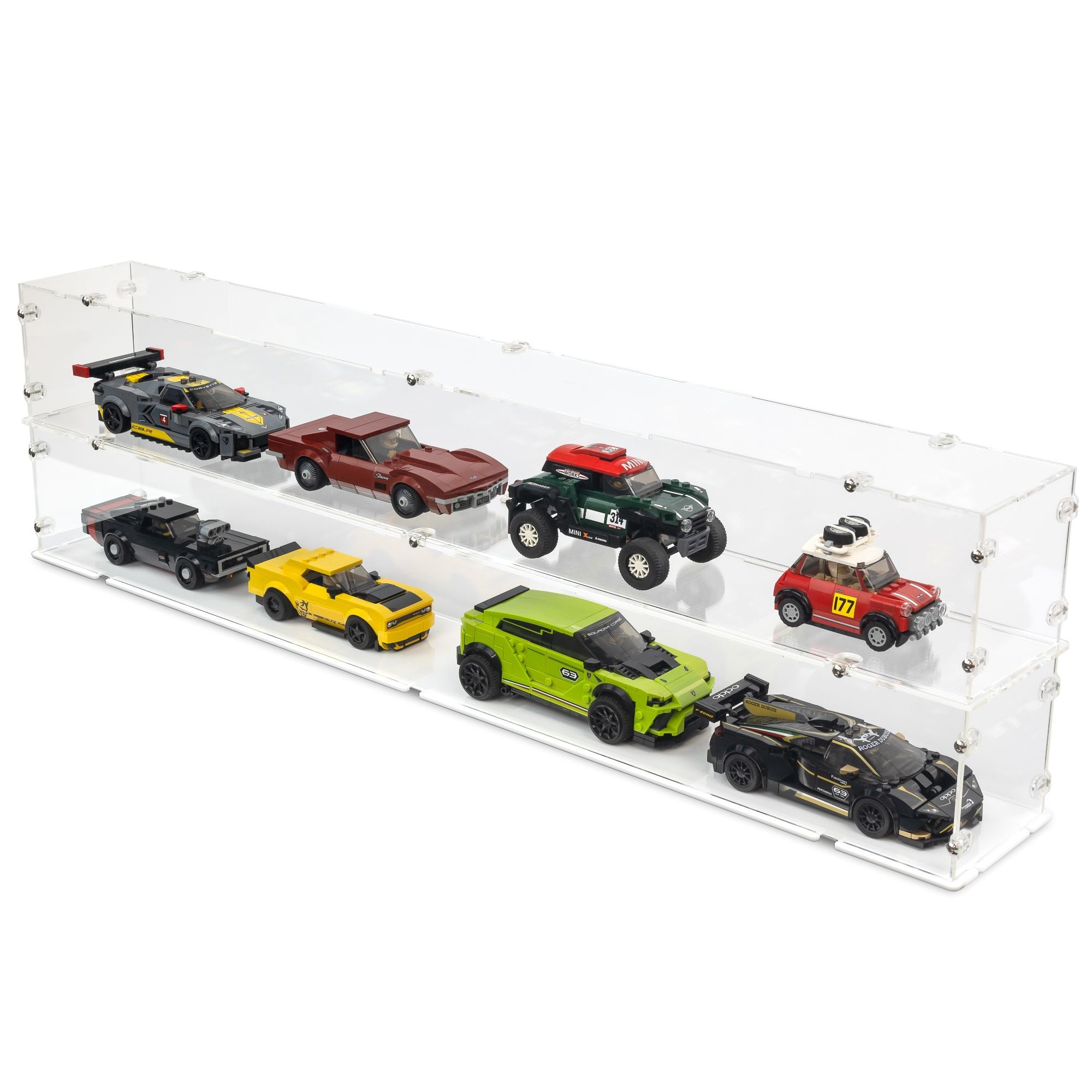 4x LEGO Speed Champions Display Case