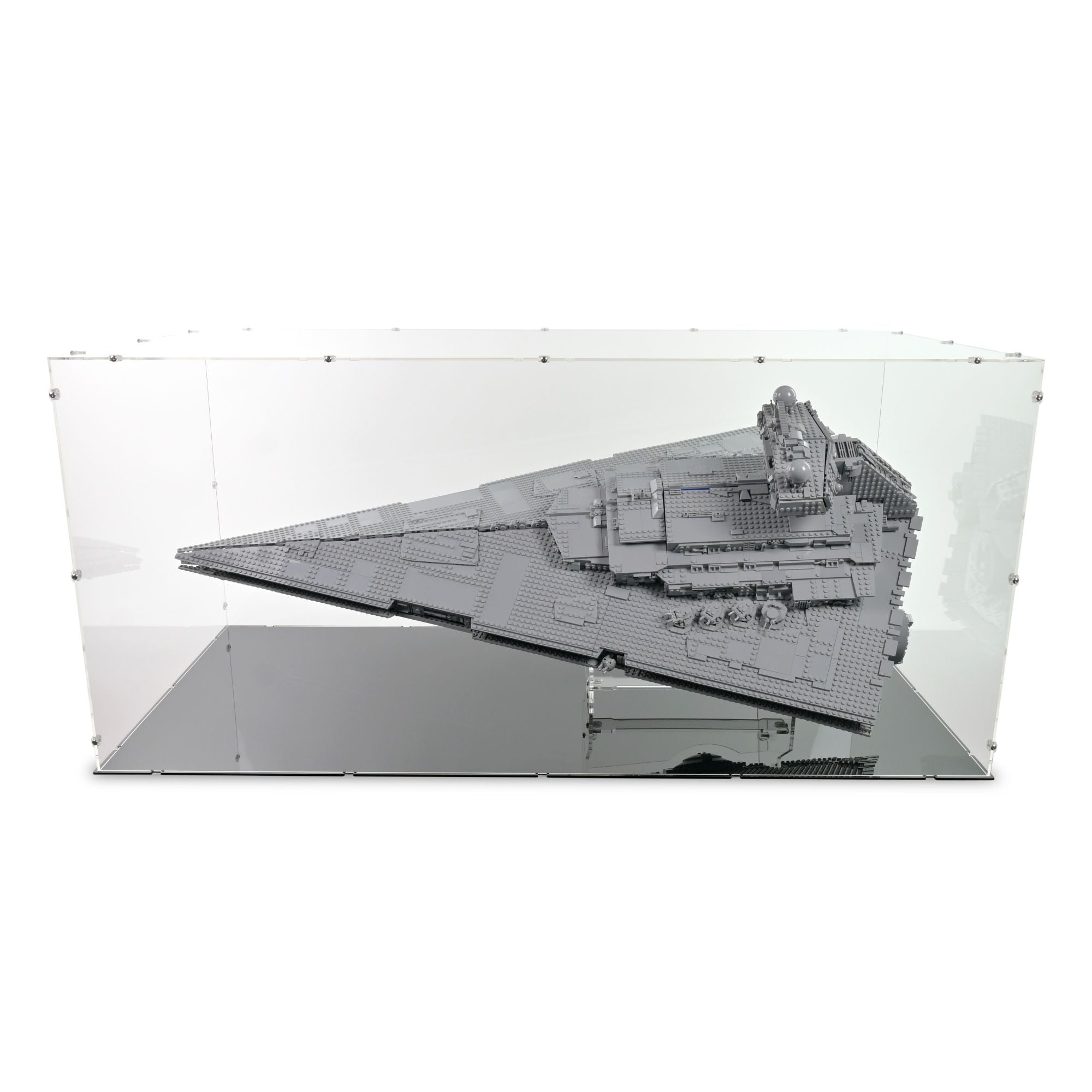 UCS Imperial Star Destroyer (Vertical) Display Case & Stand for LEGO 75252