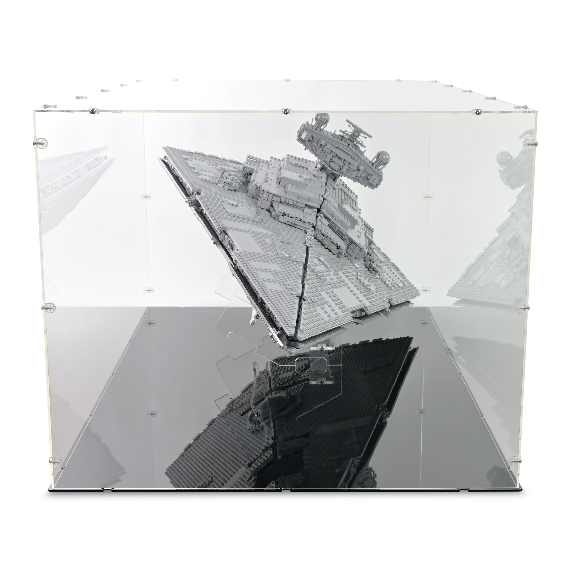 UCS Imperial Star Destroyer (Vertical) Display Case & Stand for LEGO 75252