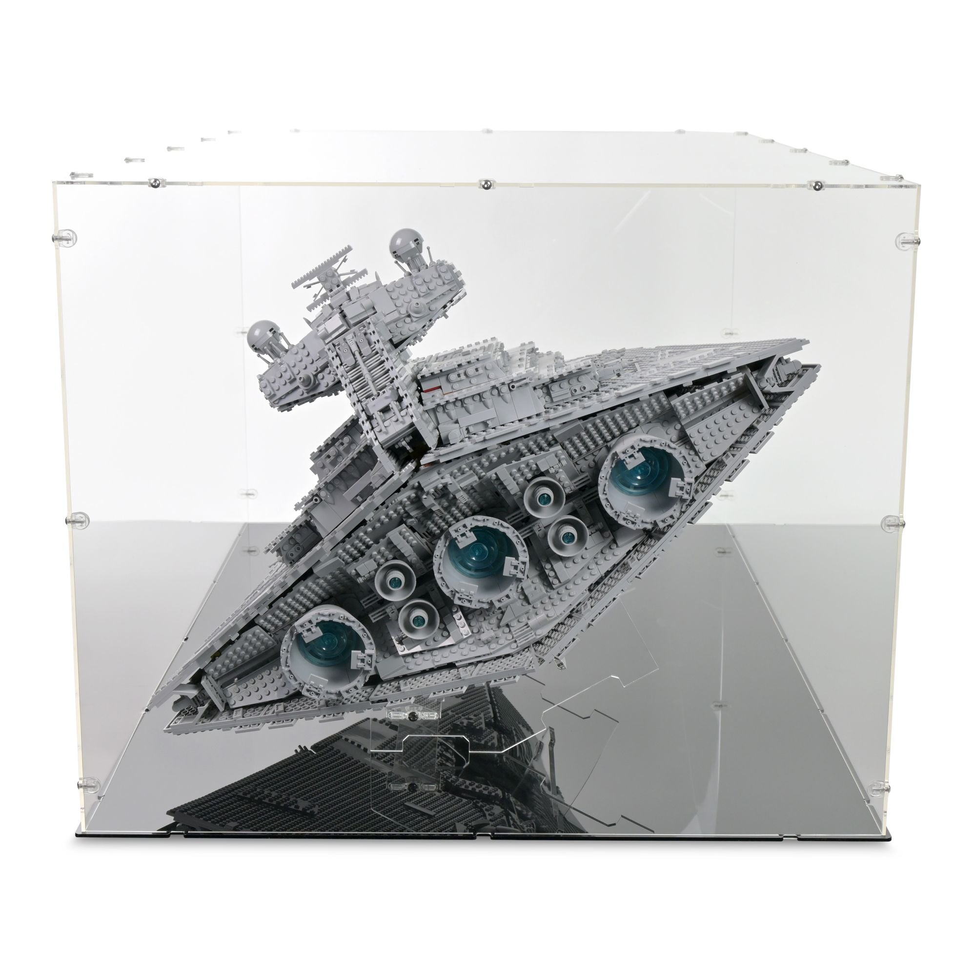 UCS Imperial Star Destroyer (Vertical) Display Case & Stand for LEGO 75252