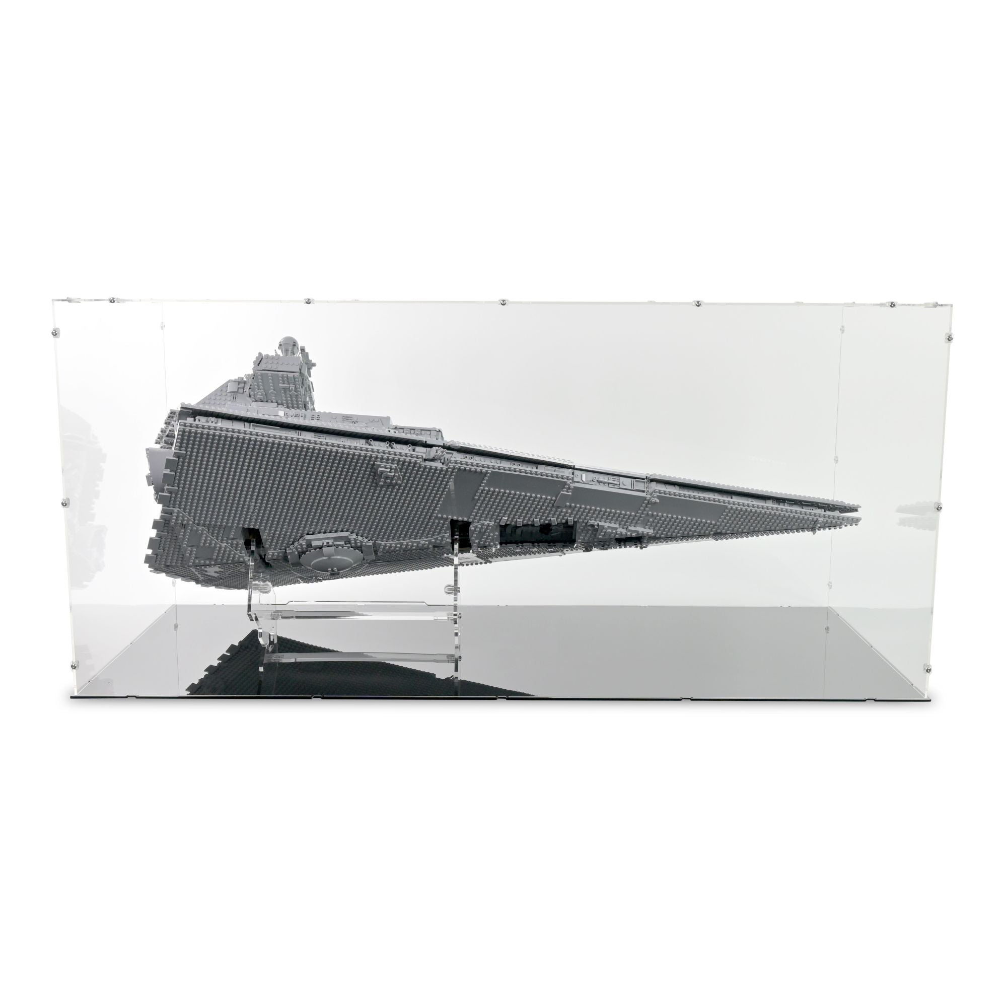 UCS Imperial Star Destroyer (Vertical) Display Case & Stand for LEGO 75252