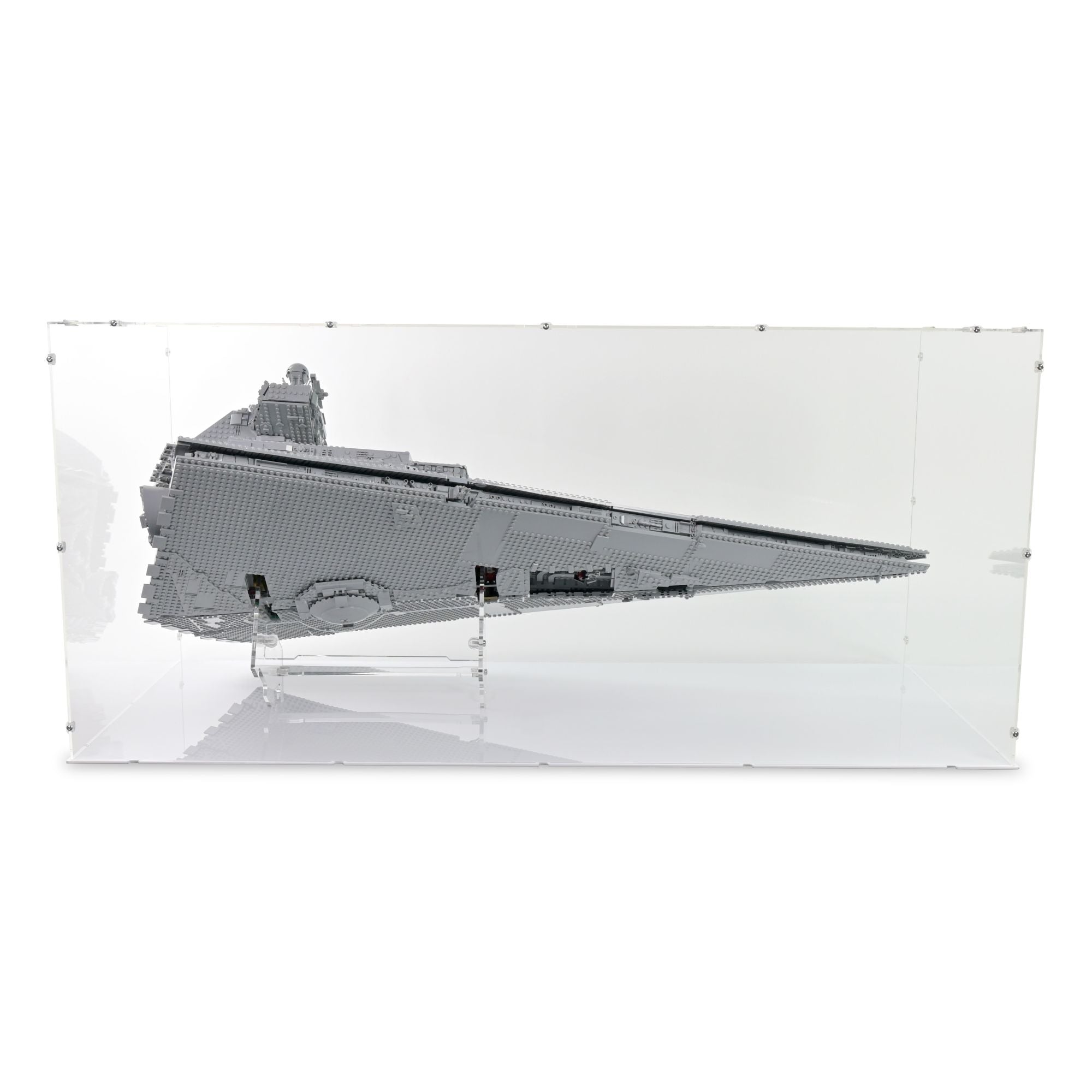 UCS Imperial Star Destroyer (Vertical) Display Case & Stand for LEGO 75252