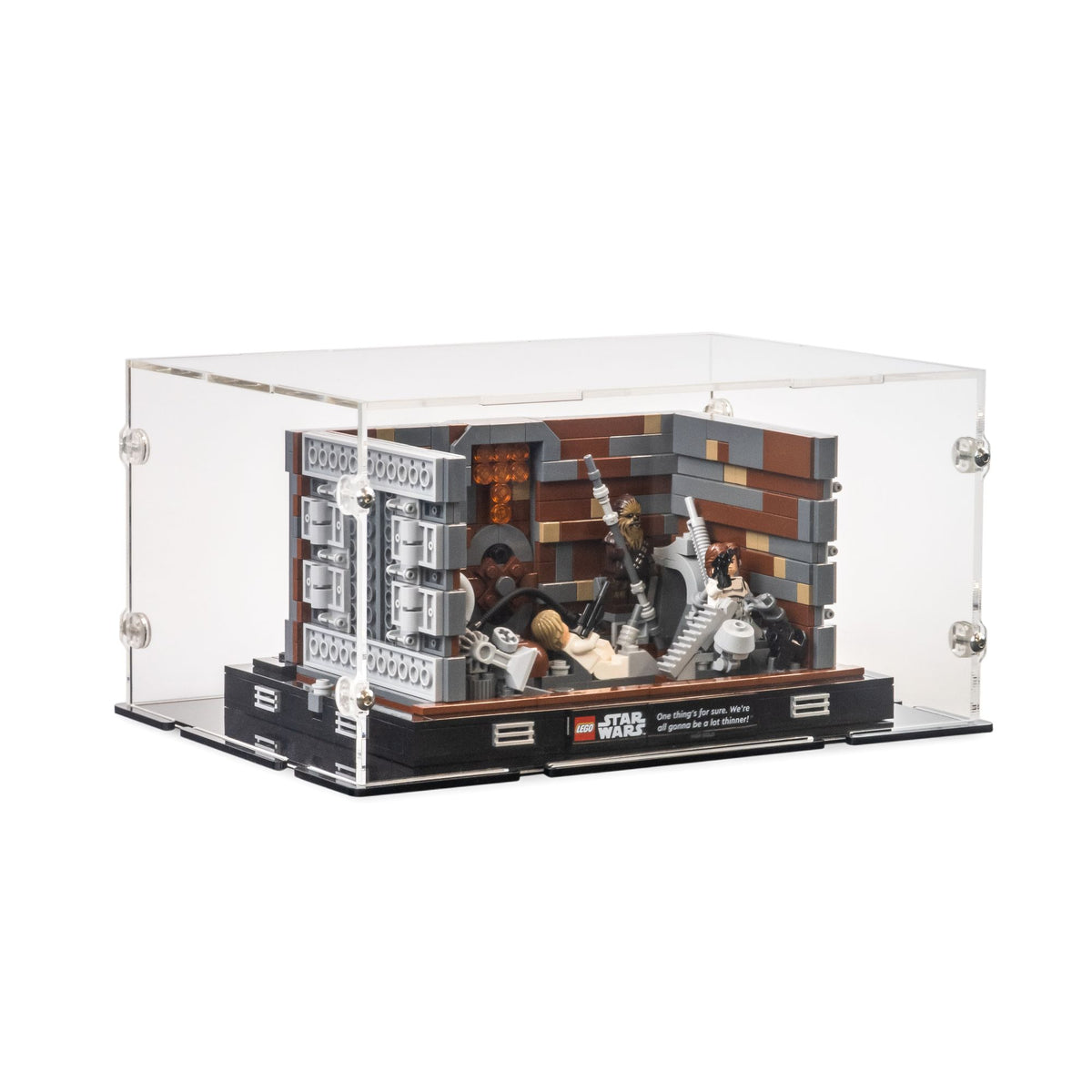 Death Star Trash Compactor Diorama Display Case for LEGO 75339