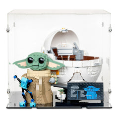 Grogu with Hover Pram Display Case for LEGO 75403