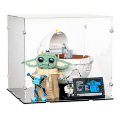 Grogu with Hover Pram Display Case for LEGO 75403