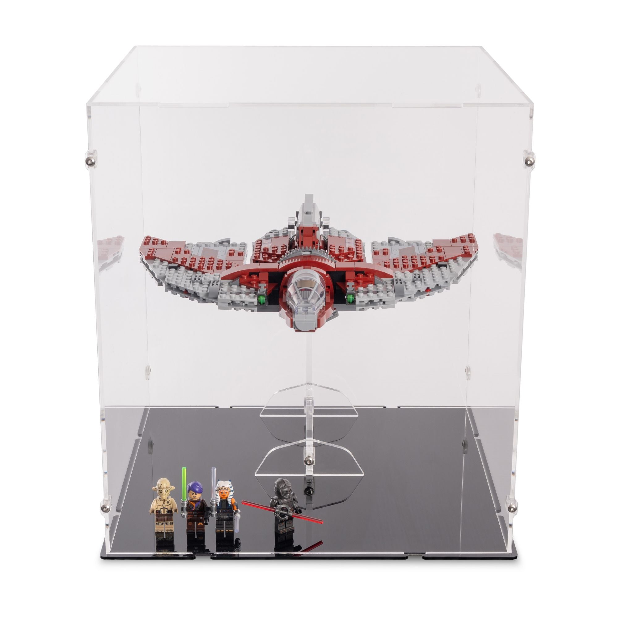 Ahsoka Tano's T-6 Jedi Shuttle Display Case & Stand for LEGO 75362