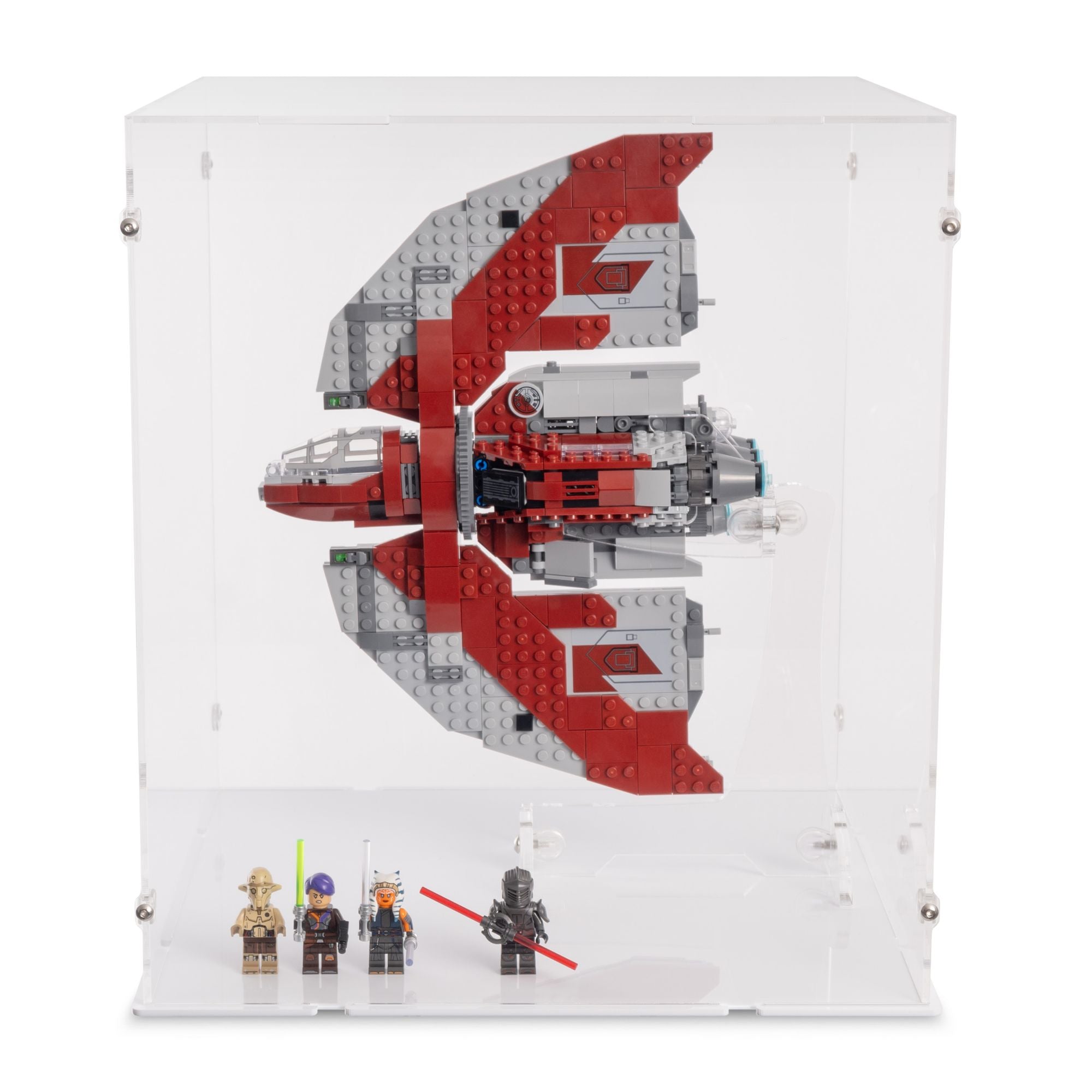 Ahsoka Tano's T-6 Jedi Shuttle Display Case & Stand for LEGO 75362