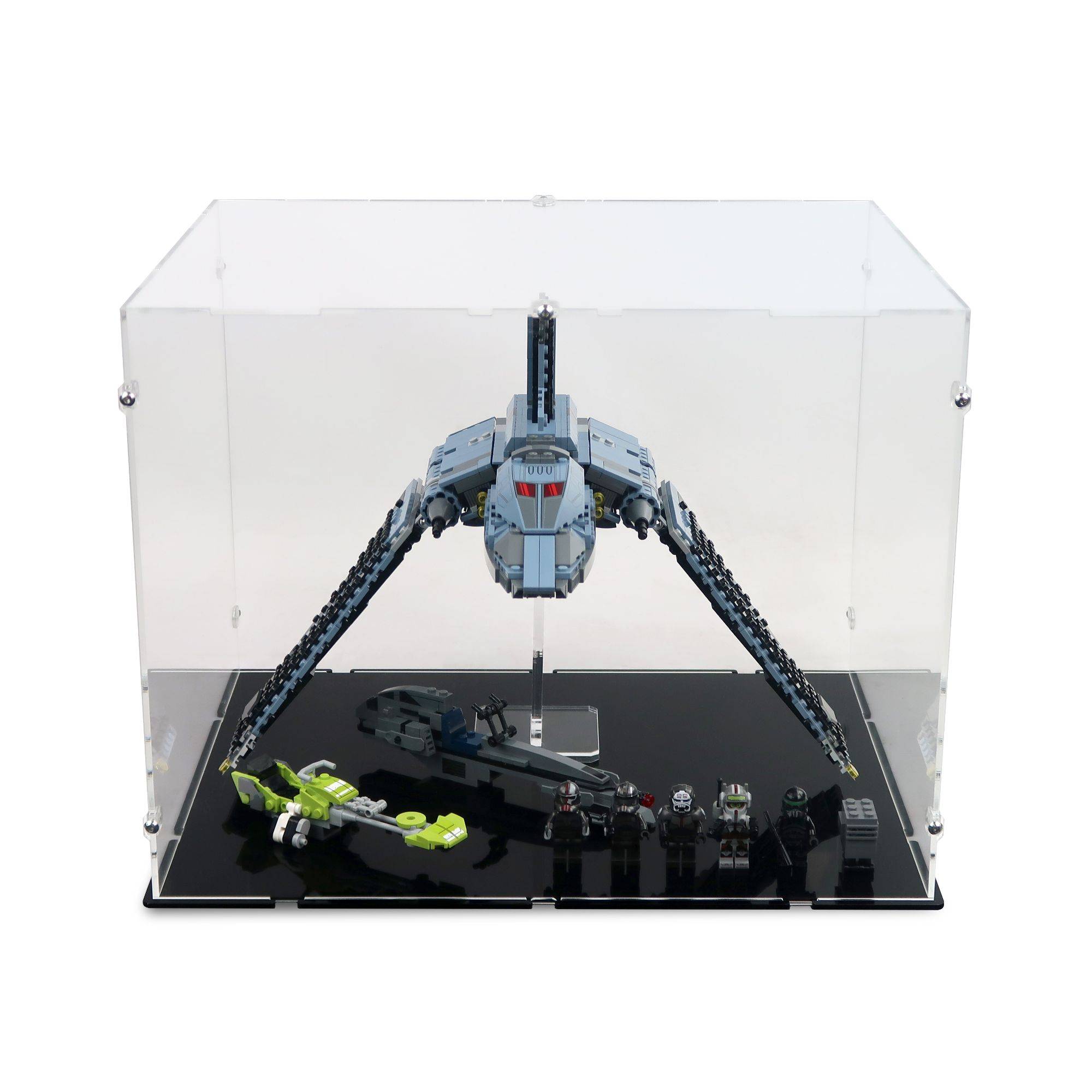 Bad Batch Attack Shuttle XL Display Case & Stand for LEGO 75314