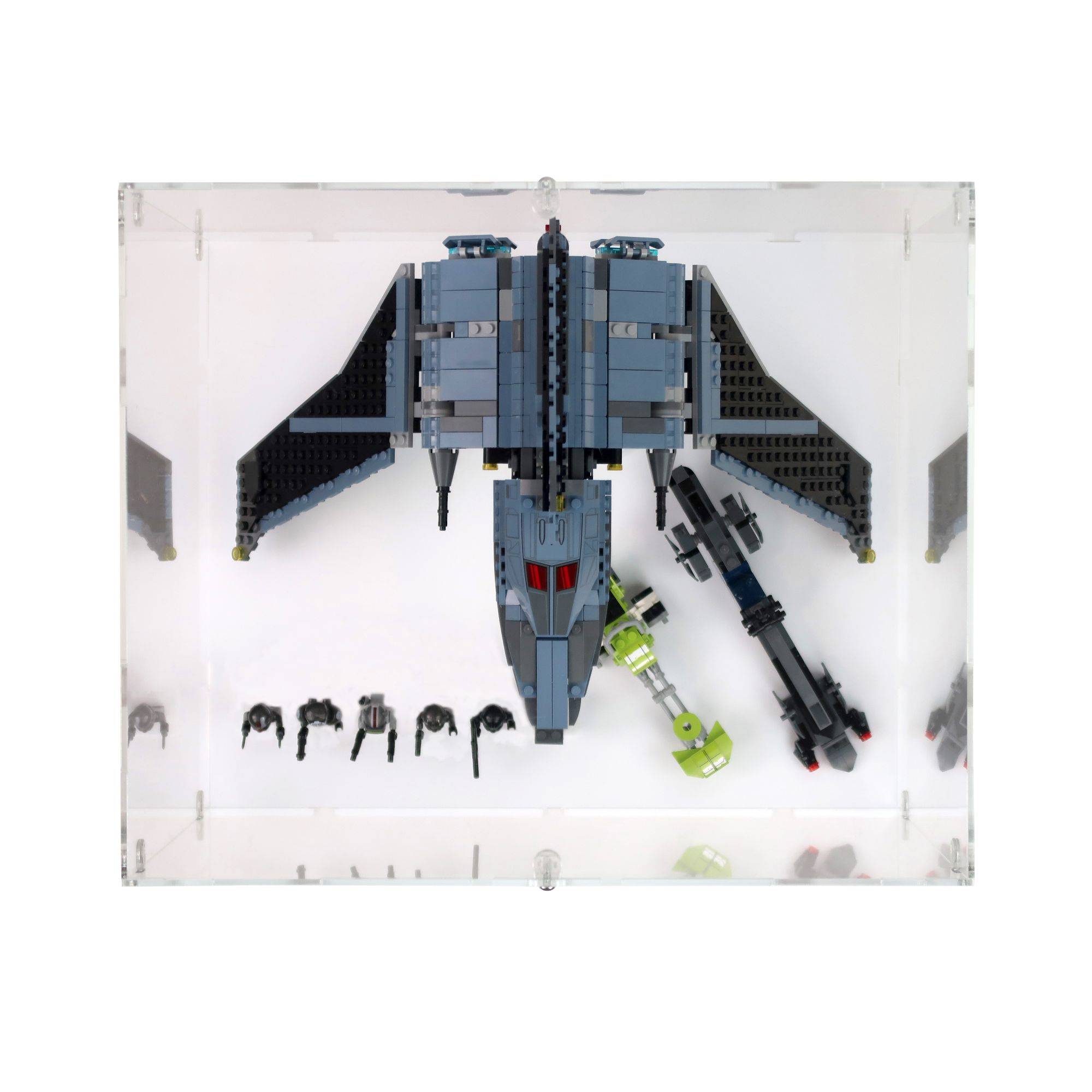 Bad Batch Attack Shuttle XL Display Case & Stand for LEGO 75314