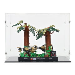 Endor Speeder Chase Diorama Display Case for LEGO 75353