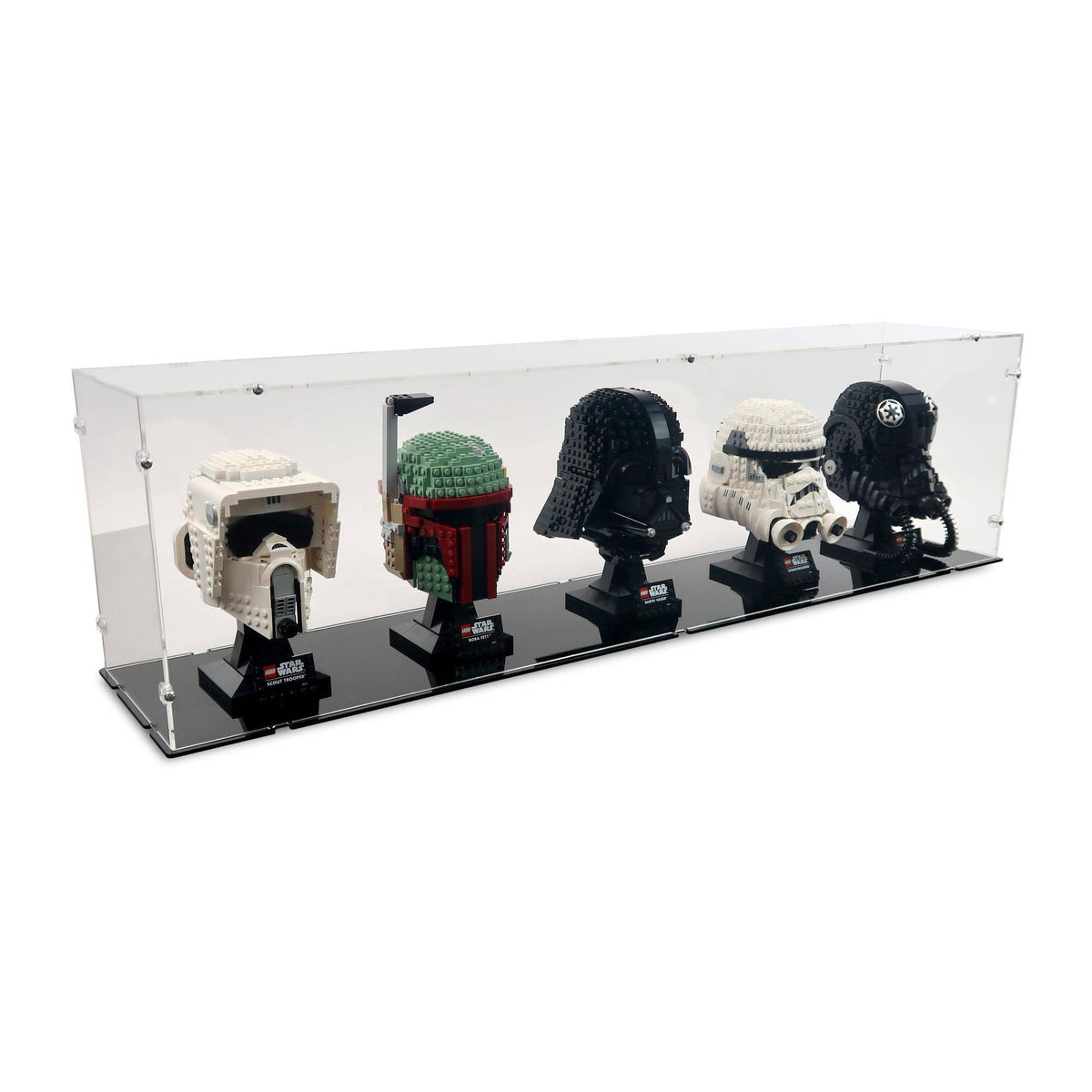 5x Star Wars Helmets Display Case