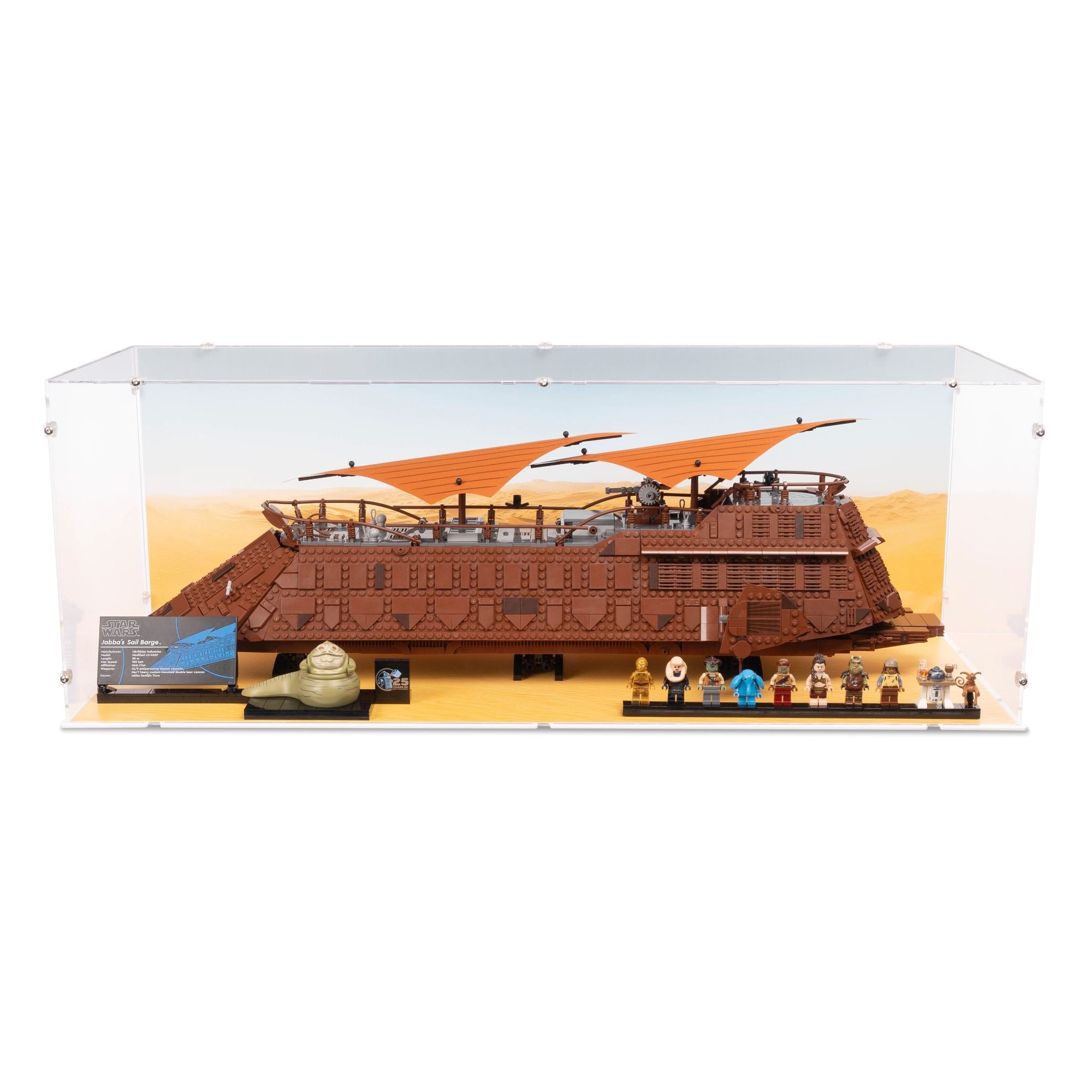 UCS Jabba's Sail Barge Display Case for LEGO 75397
