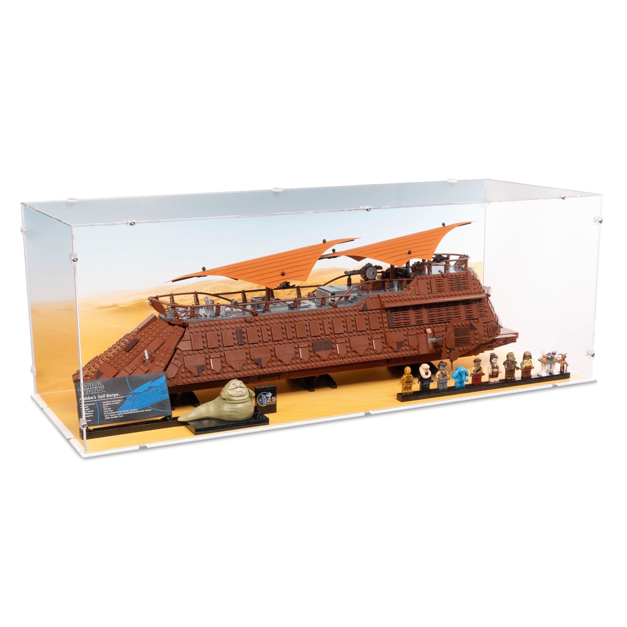 UCS Jabba's Sail Barge Display Case for LEGO 75397
